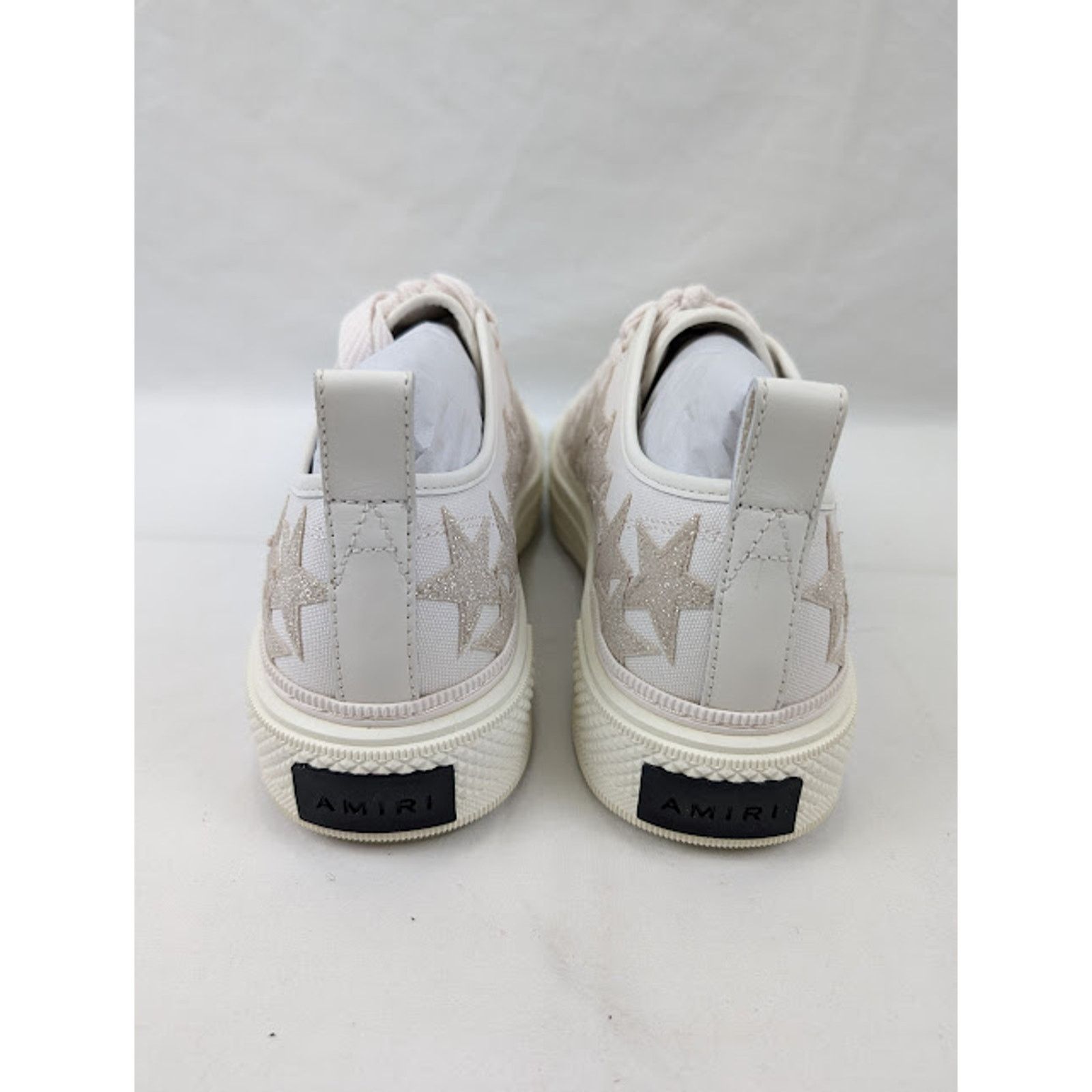 Amiri o1rshd1 Stars Court Low-Top Sneakers in Alabaster Size US 11 / EU 44 - 19 Thumbnail