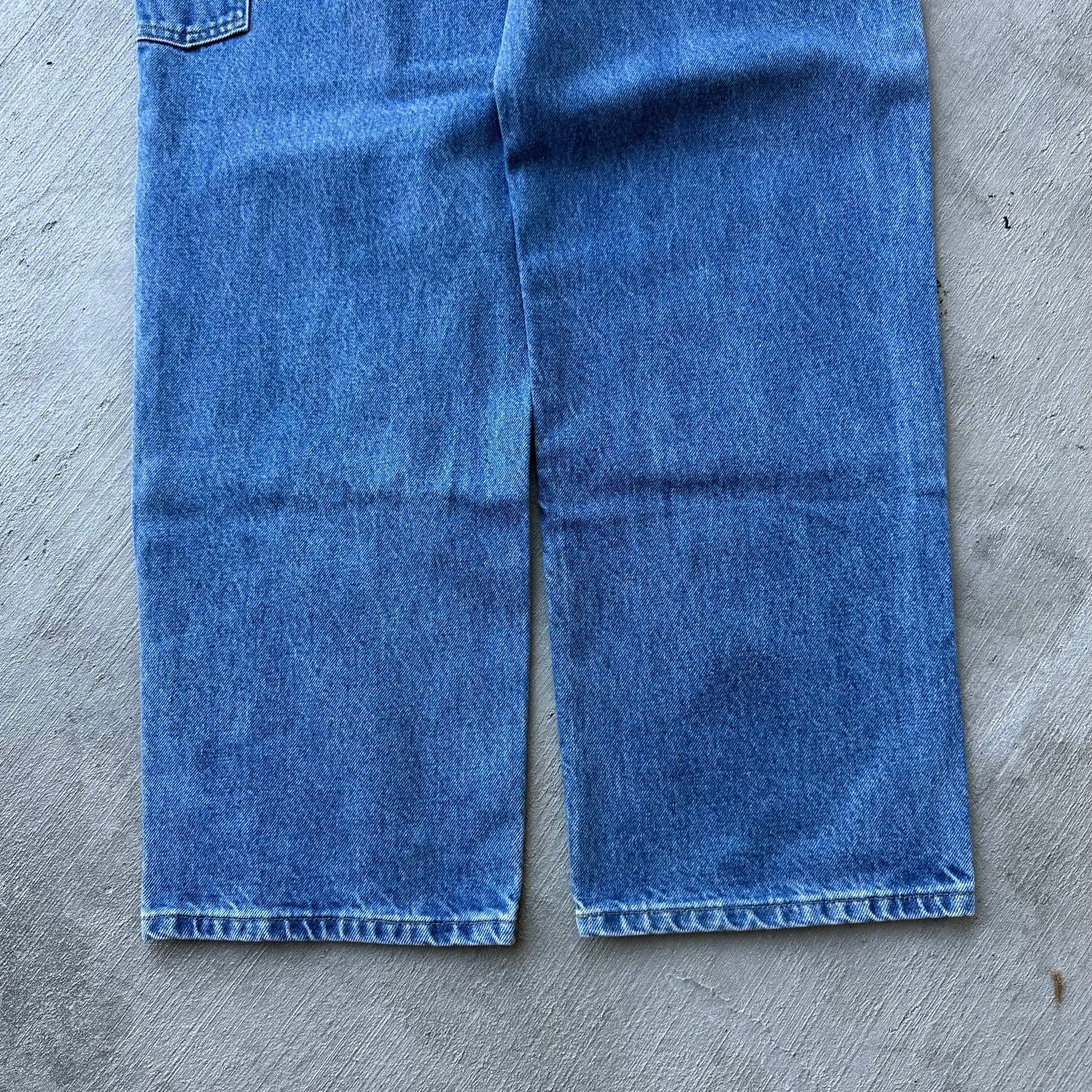 Carhartt Vintage Y2K Carhartt denim blue jeans double knee work pants Size US 32 / EU 48 - 7 Thumbnail