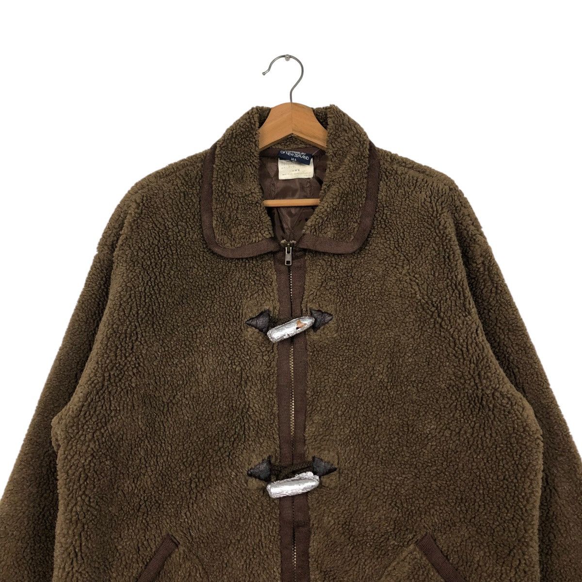 Canterbury of New Zealand VINTAGE FLEECE ZIPPER DUFFLE JACKET CANTERBURY CARGO POCKET Size US M / EU 48-50 / 2 - 5 Thumbnail