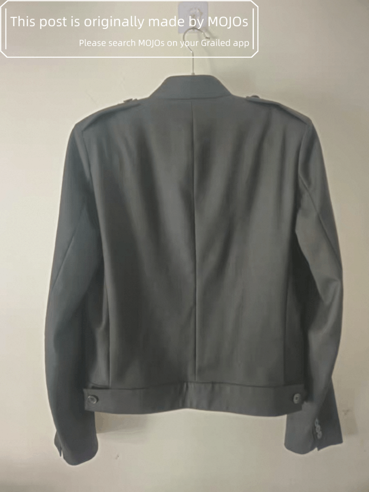 Saint Laurent Paris Sz 48 Saint Laurent Paris Mid Collar Military Jacket mojos06 Size US M / EU 48-50 / 2 - 2 Thumbnail