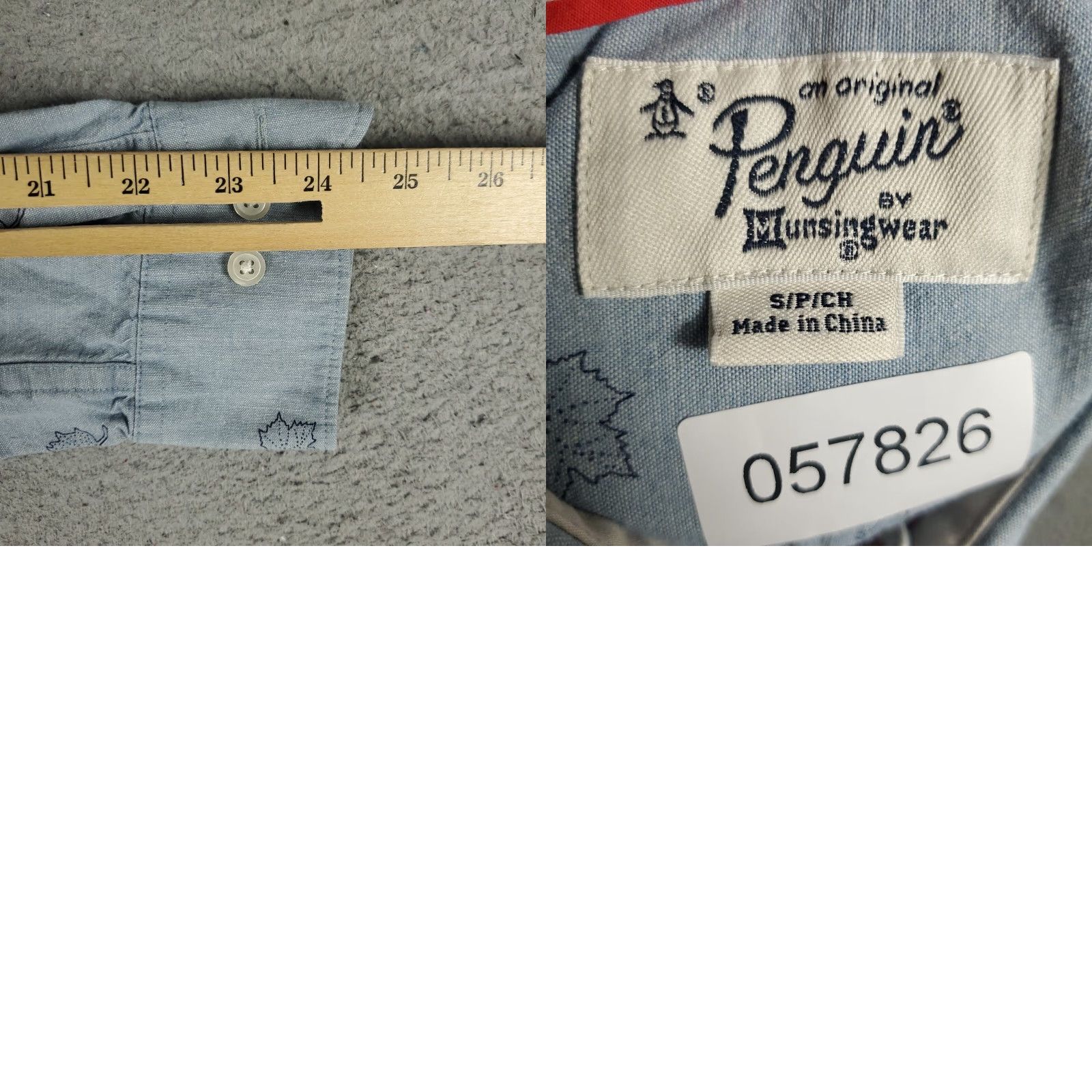 Original Penguin Original Penguin Button-Up Shirt Mens Small Blue Long Sleeve Casual Size US S / EU 44-46 / 1 - 8 Thumbnail