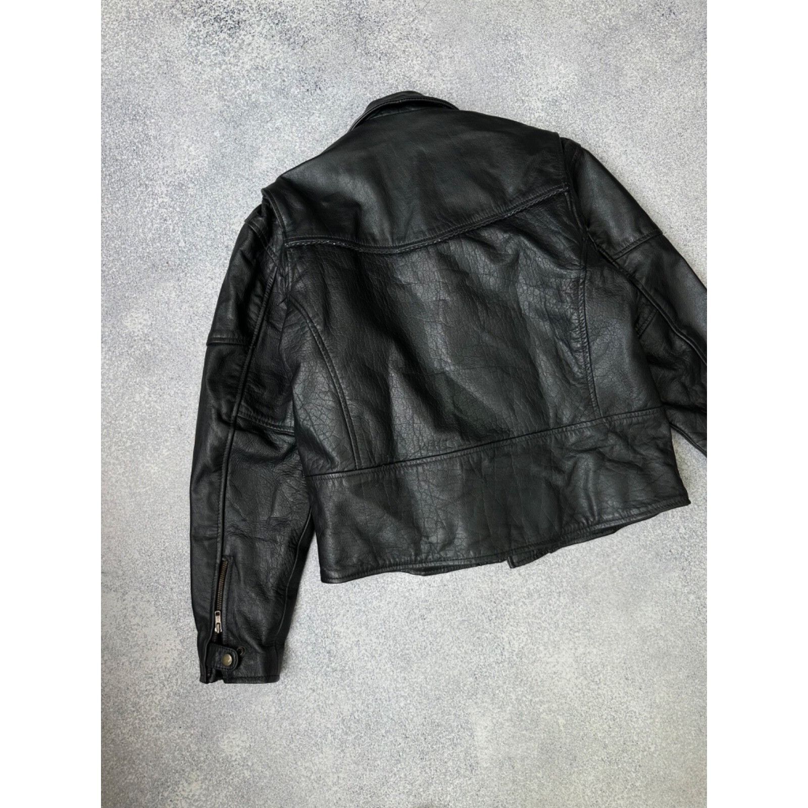 Genuine Leather VTG Genuine Leather Biker Motorcycle Heavy Jacket 90s Size US M / EU 48-50 / 2 - 12 Thumbnail