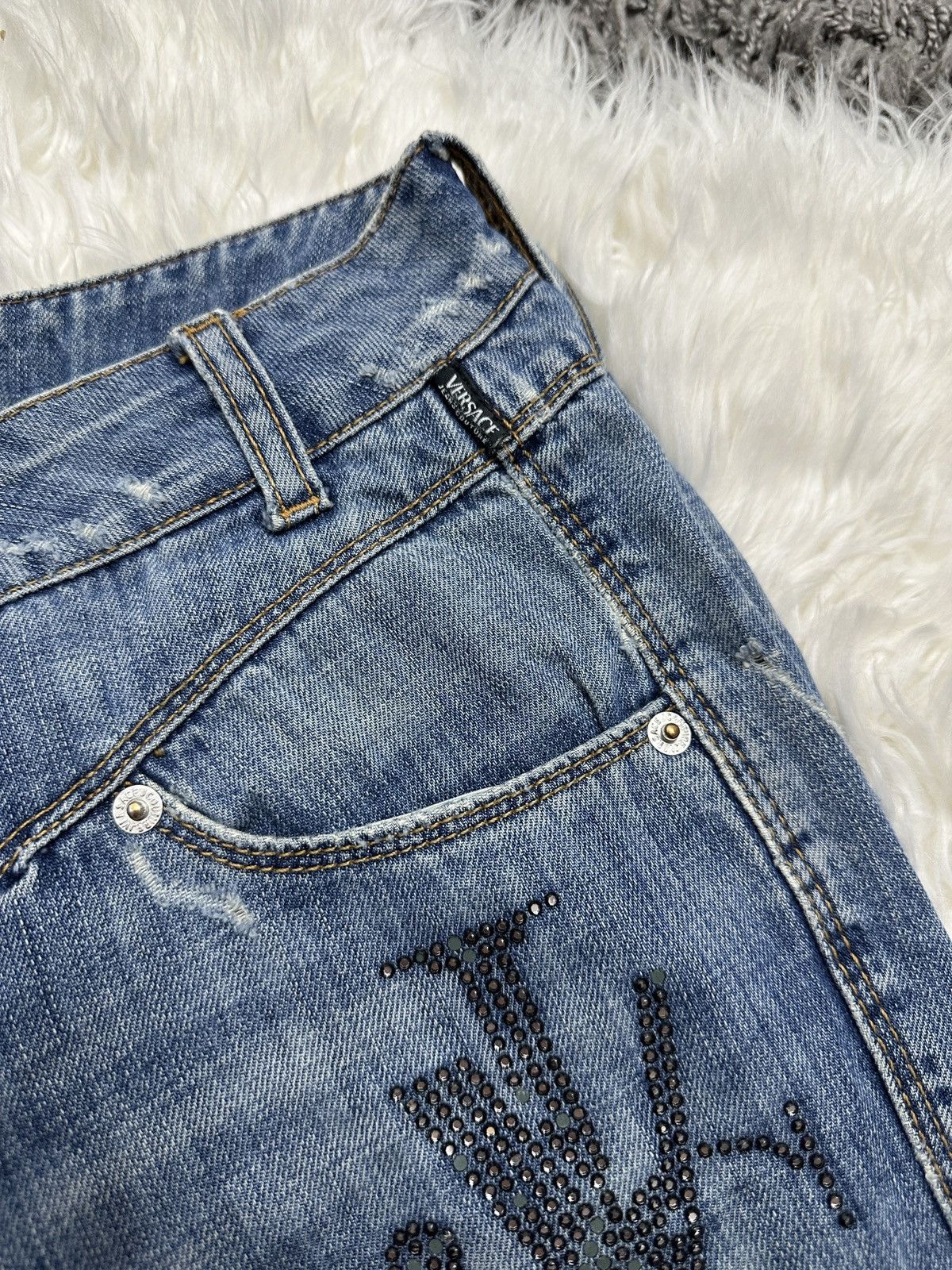 Versace Versace luxury vintage pants jeans Size 25" / US 0 / IT 36 - 16 Thumbnail