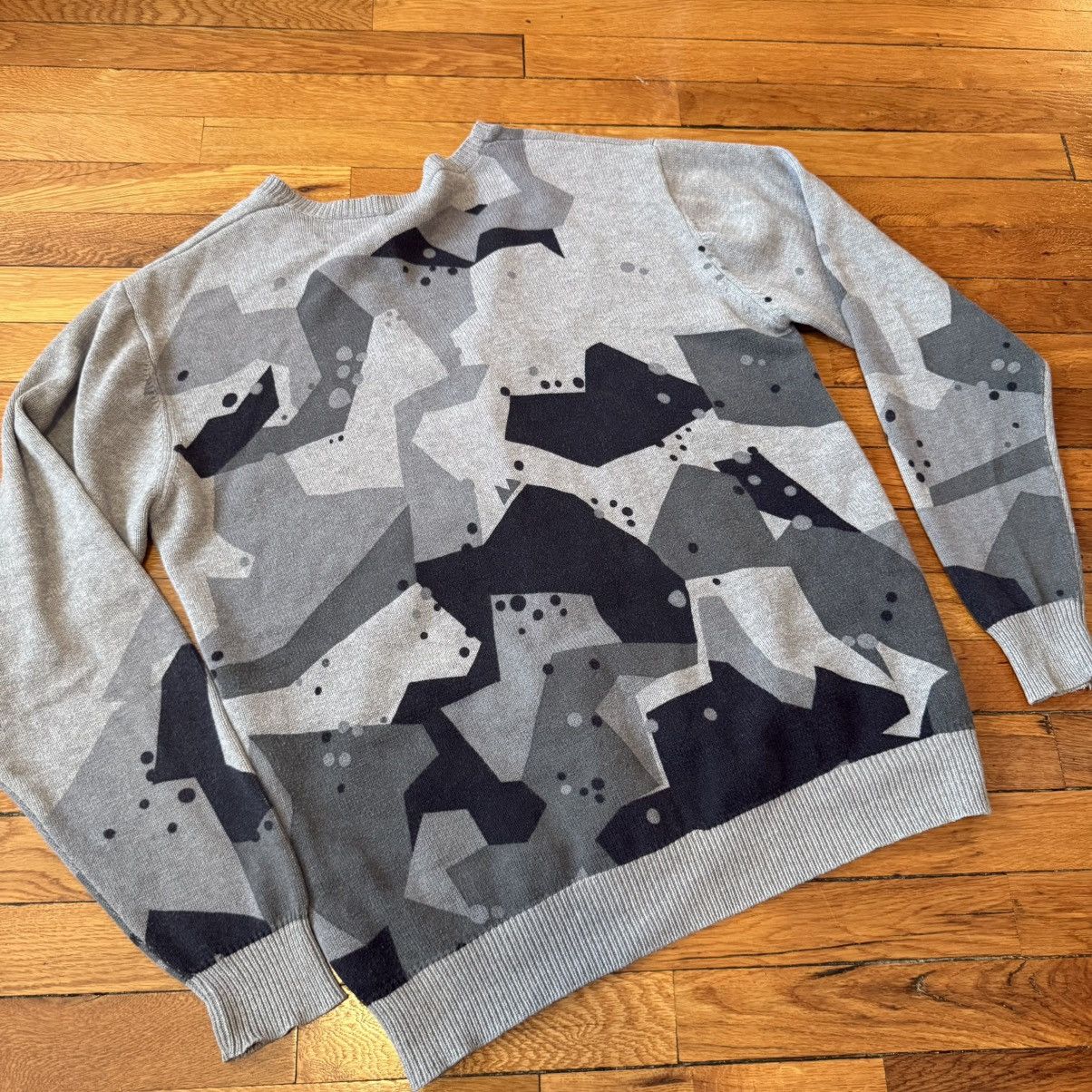Japanese Brand × Maharishi Maharishi MHI Geometric Cardigan Sweater Size US L / EU 52-54 / 3 - 2 Thumbnail