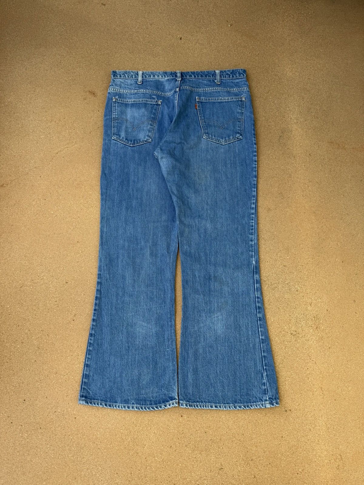Levi's Vtg 70’s Levi’s 646 Orange Tab Bellbottom Flare Jeans 38x30 Size US 38 / EU 54 - 2 Thumbnail