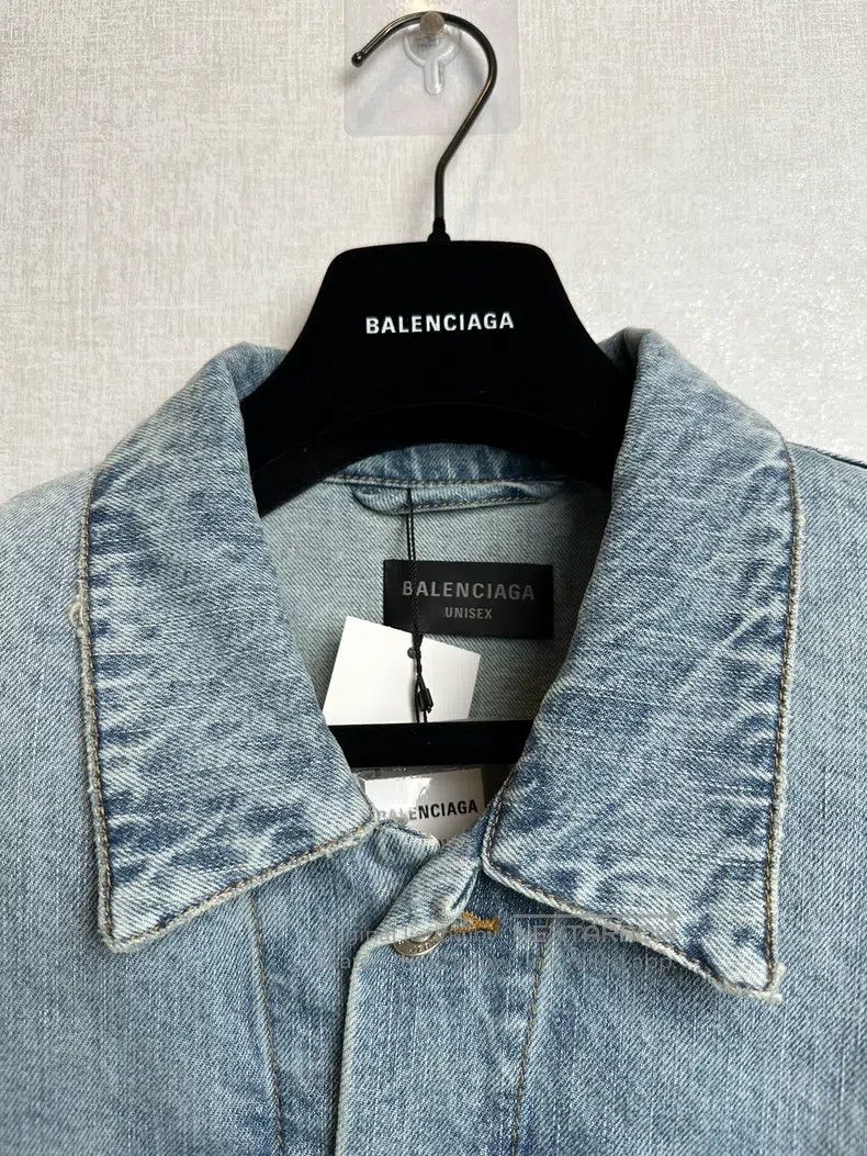 Balenciaga Balenciaga Denim jacket coat Size US M / EU 48-50 / 2 - 5 Thumbnail