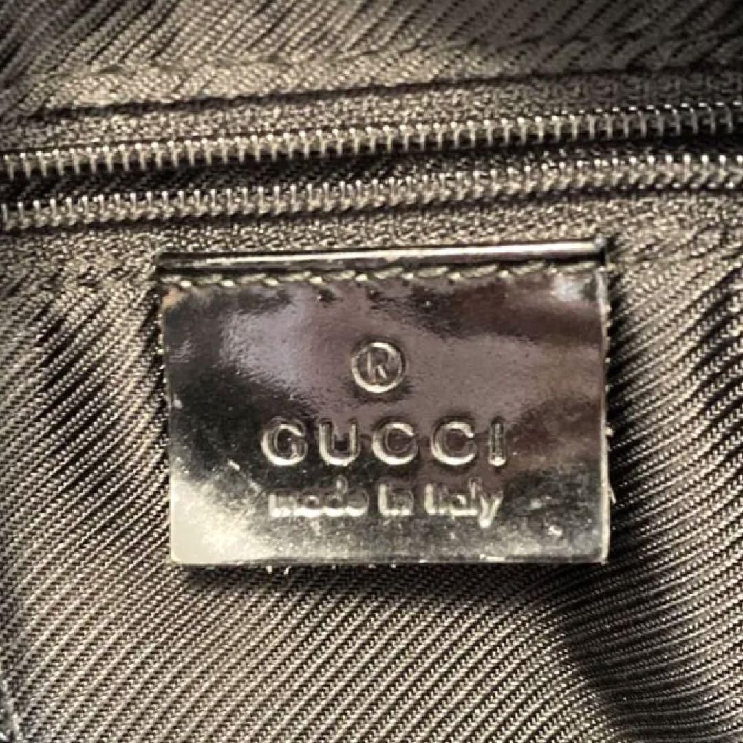 Gucci Gucci - Canvas Leather Black Monogram Handbag One Shoulder Size ONE SIZE - 10 Thumbnail