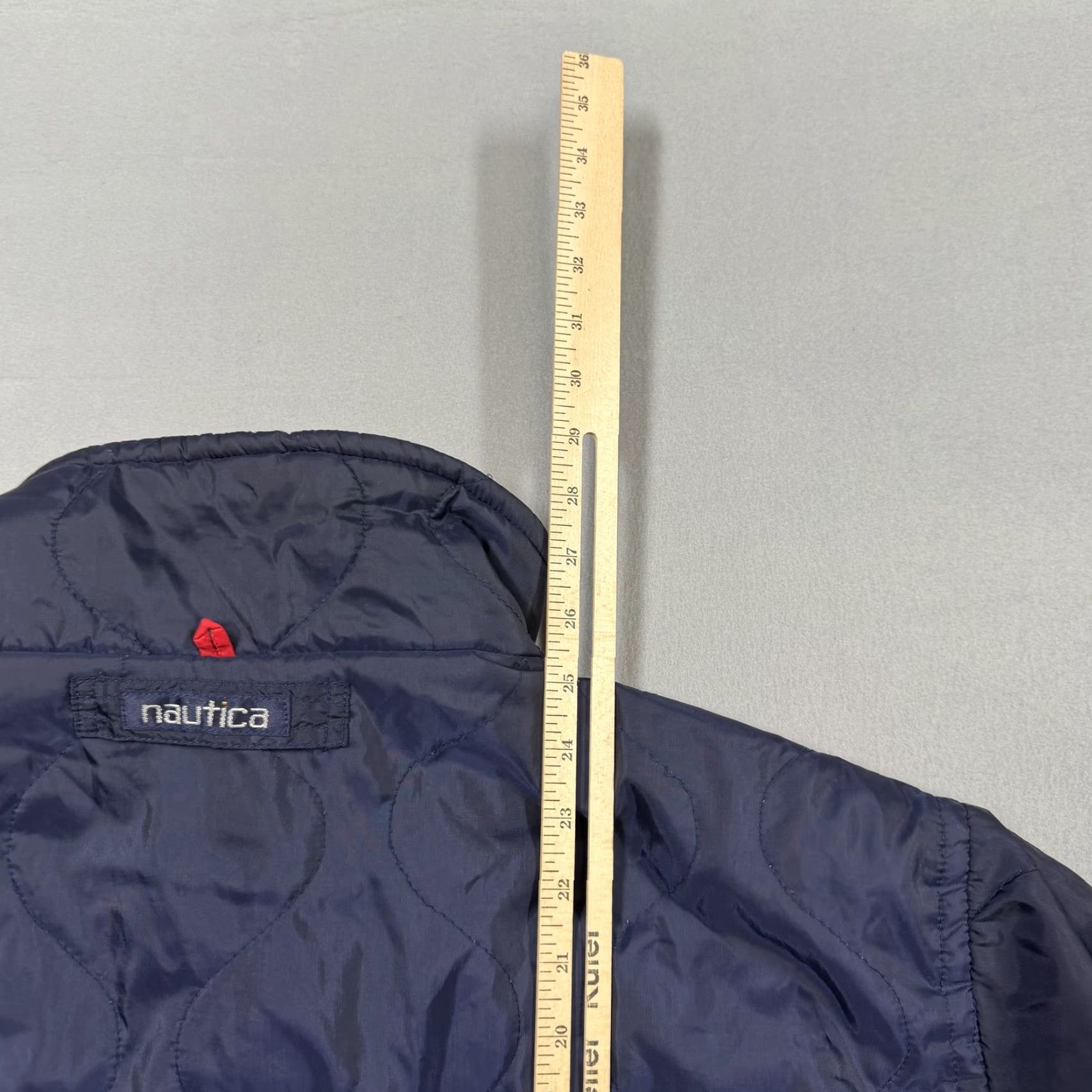 Nautica VINTAGE Nautica Jacket Mens Large Blue Quilted Full Zip Puff 90s Casual Puffer Insulated Lined Zip Pockets Nylon Polyester Nautical Pattern 1990s Mens Size US L / EU 52-54 / 3 - 6 Thumbnail