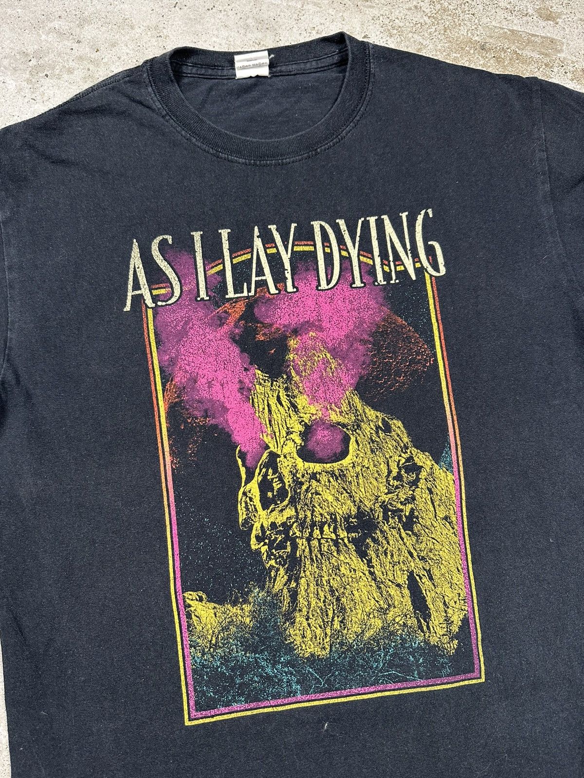 Band Tees Vintage Y2K As I Lay Dying Washed Black Tour Tee Size US S / EU 44-46 / 1 - 5 Thumbnail
