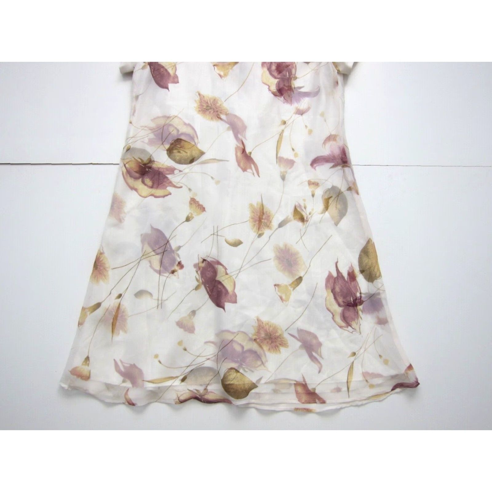 Vintage Vtg Jessica Howard Sheath Dress 10 Petite Pink Floral Satin Short Sleeve Round Neck Pullover Dress 100% polyester Size 32" / US 10 / IT 46 - 7 Thumbnail