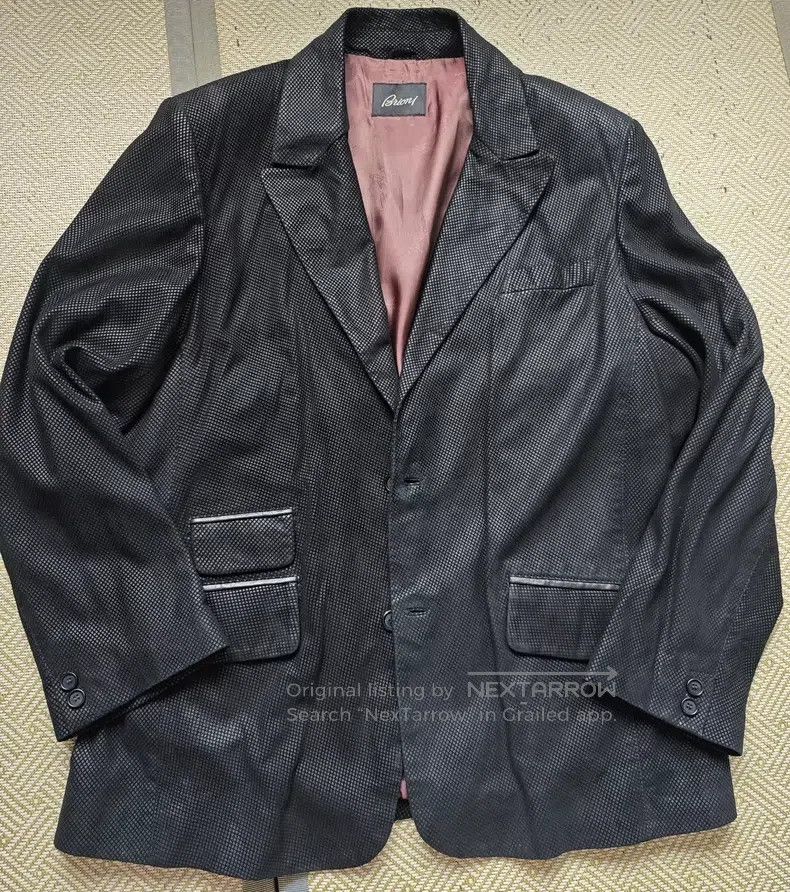 Brioni Brioni Leather suit Size US XL / EU 56 / 4 - 1 Thumbnail