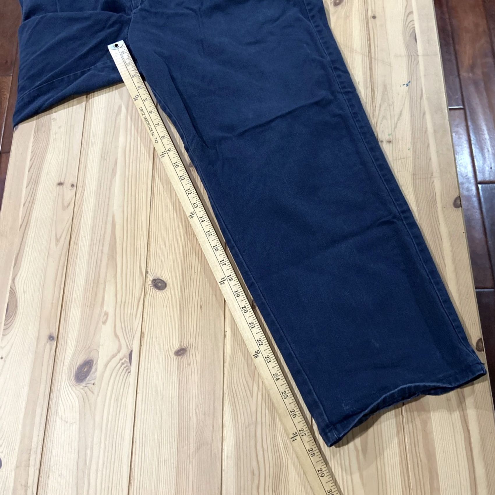 Vintage Bulwark FR Pants Mens 40 Navy Blue Cotton Straight Fire Resistant 40 Size US 38 / EU 54 - 6 Thumbnail