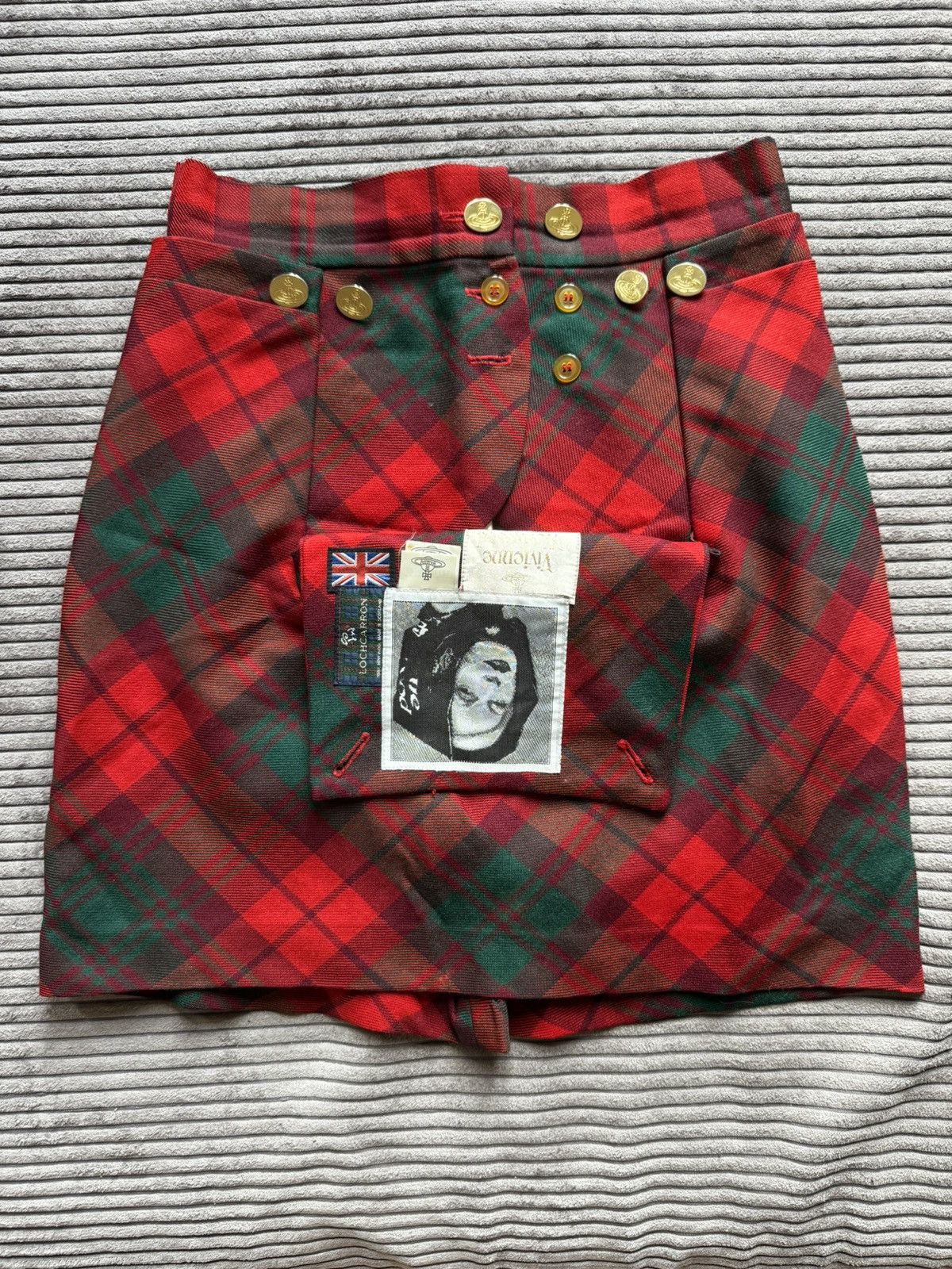 Vivienne Westwood 90s Runaway Vivienne Westwood Red Macpoiret Tartan Skirt Rar Size 28" / US 6 / IT 42 - 4 Thumbnail