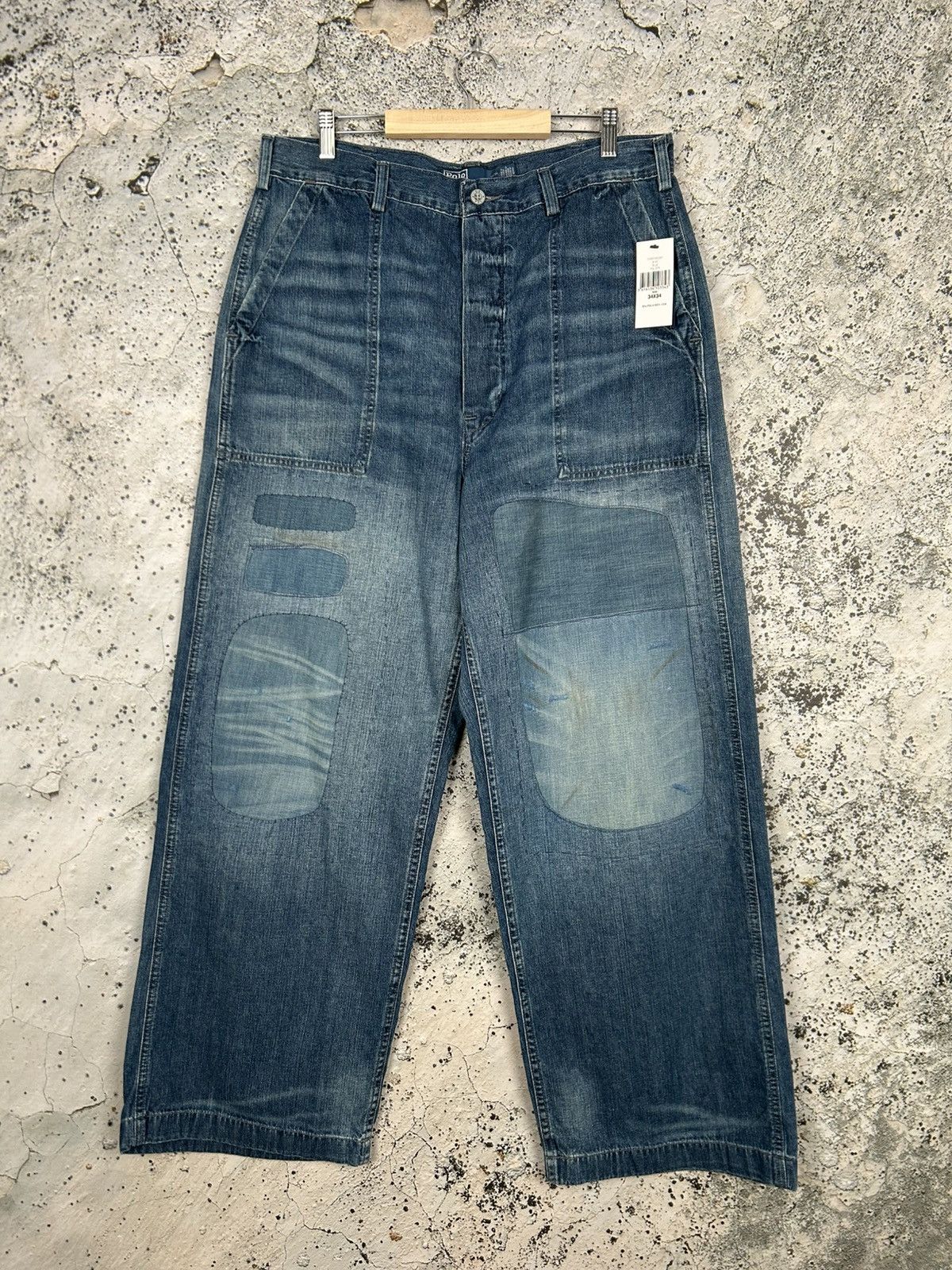 Polo Ralph Lauren 1940 Distressed Relaxed Jeans Rare