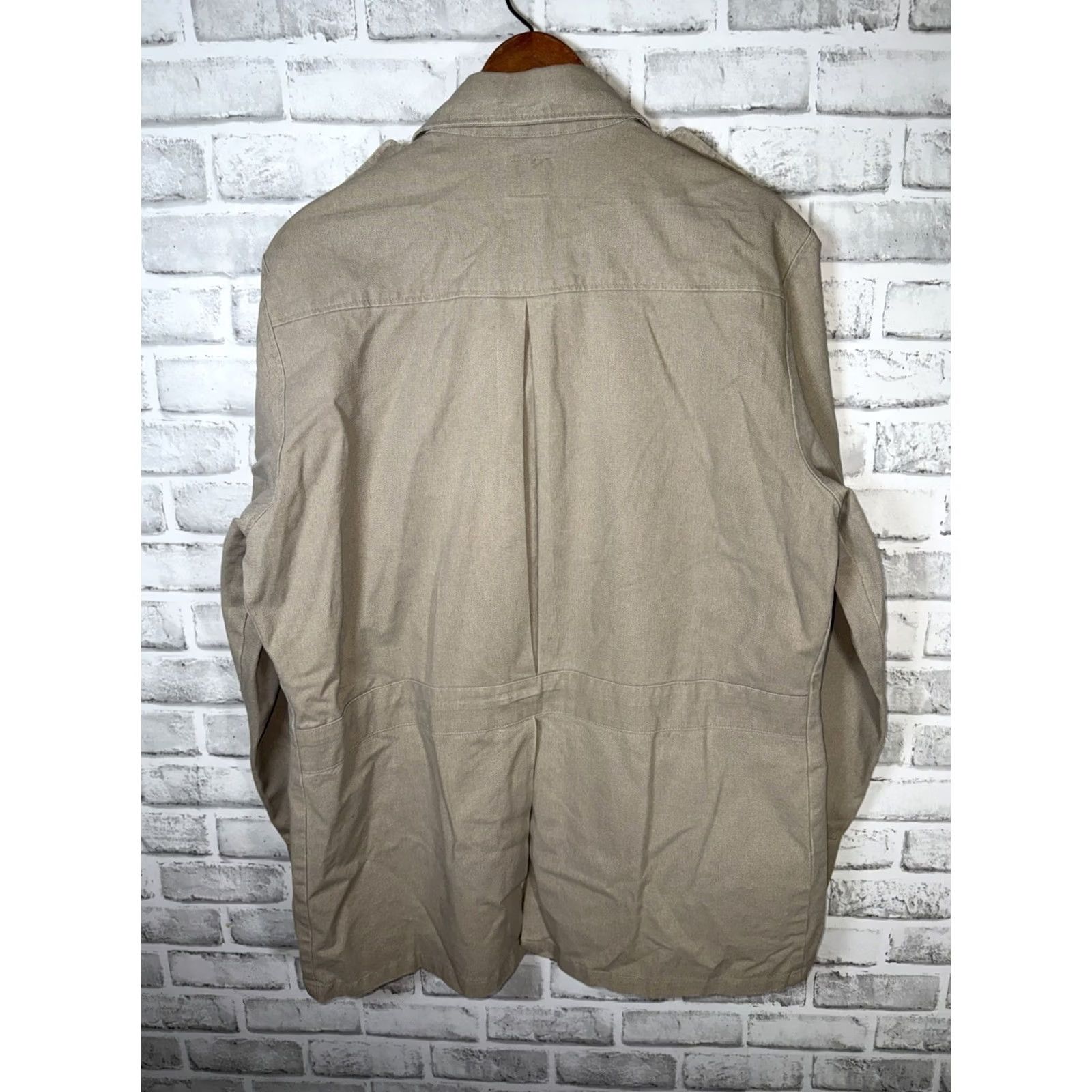 Vintage VTG DUXBAK Canvas Beige Safari Style Coat Mens L USA Size US L / EU 52-54 / 3 - 8 Thumbnail