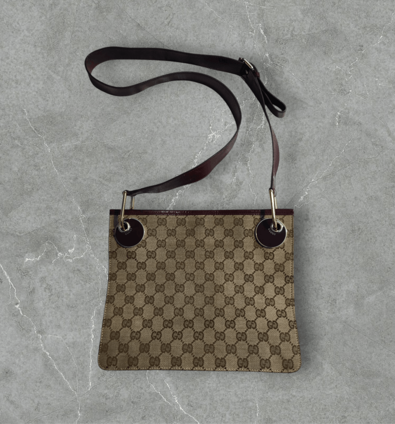Gucci Gucci GG Monogram Canvas Eclipse Small Messenger Bag Size ONE SIZE - 2 Thumbnail