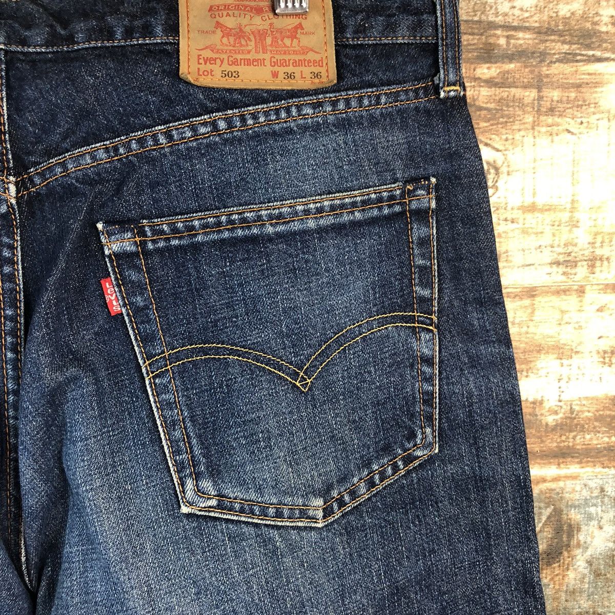 Levi's Levis 503 Blue Denim vintage Pants #A2613 Size US 36 / EU 52 - 16 Thumbnail