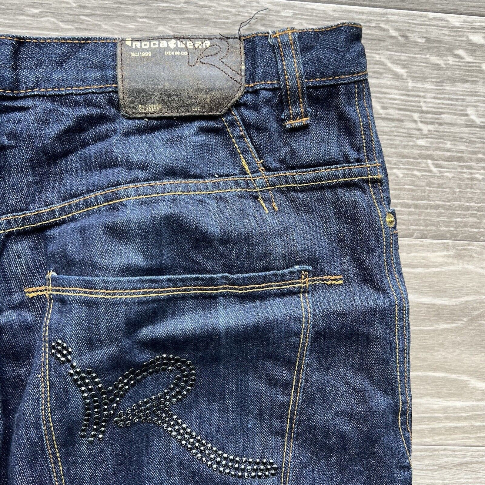 Rocawear Vintage Y2K Rocawear Jeans Baggy Wide Leg Embroidered Grunge Size US 36 / EU 52 - 4 Thumbnail
