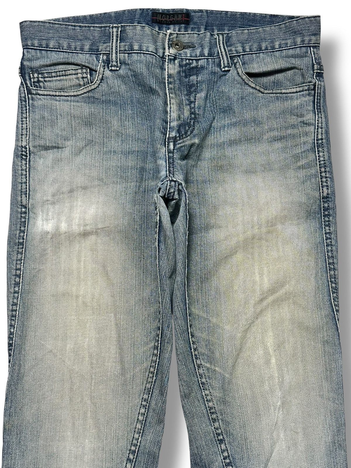 Morgan De Toi Morgan Homme Vintage Y2K Rare Drop Flare V Design & Faded Size US 32 / EU 48 - 3 Thumbnail