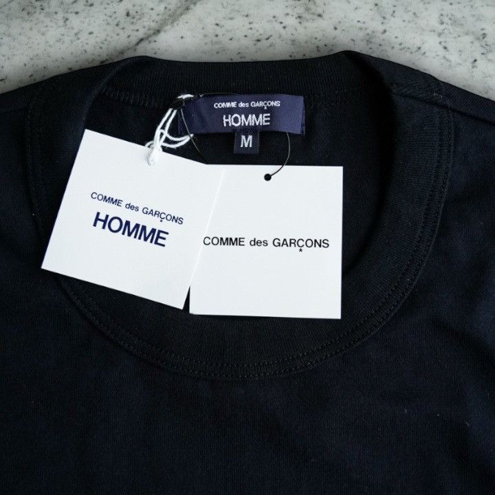 Comme des Garcons Homme NWT 25SS COMME des GARCONS HOMME Spindle Logo Tee Black M Size US M / EU 48-50 / 2 - 6 Thumbnail