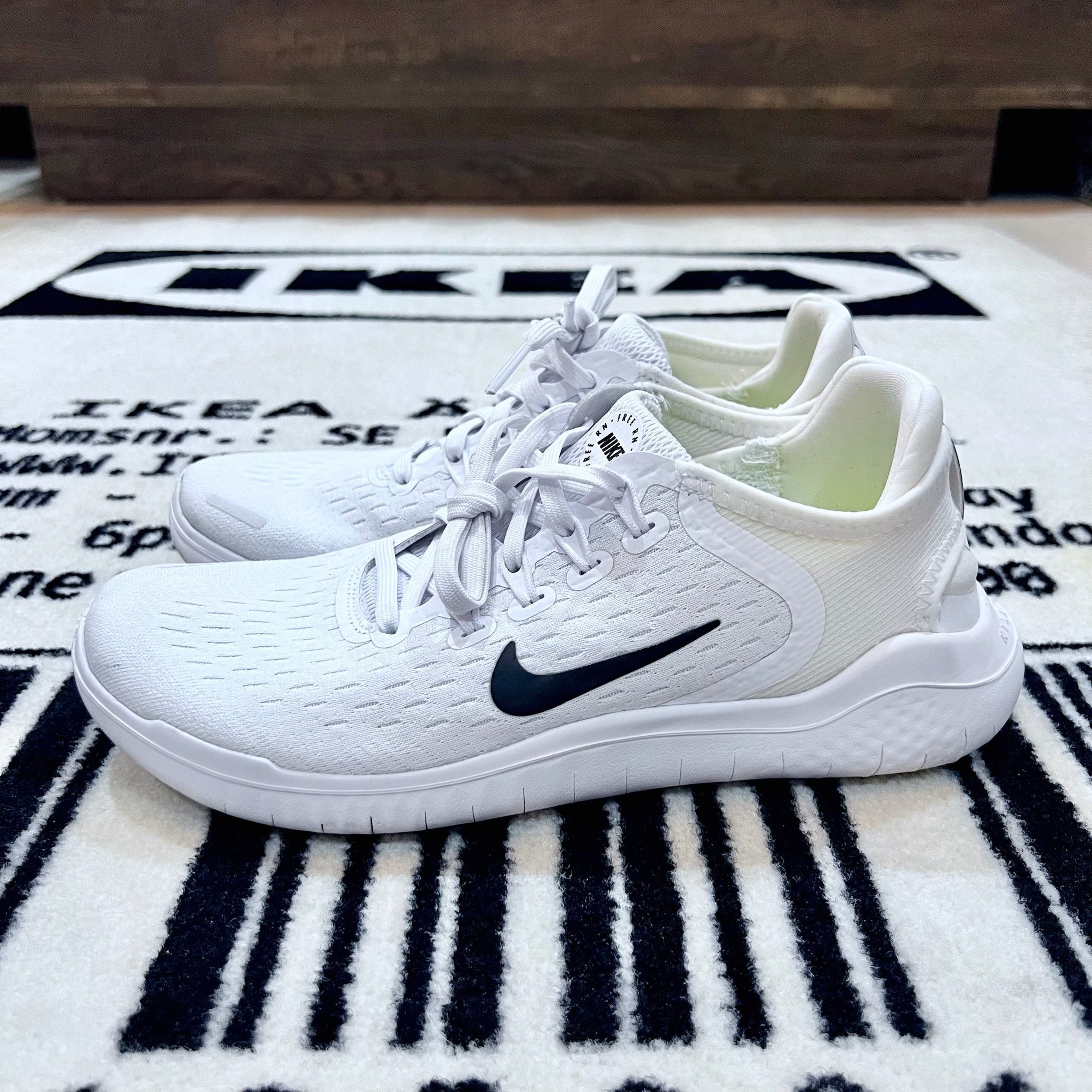 Nike Nike Free RN 2018 Women's Running Shoes White Size US 6.5 / IT 36.5 - 1 Thumbnail