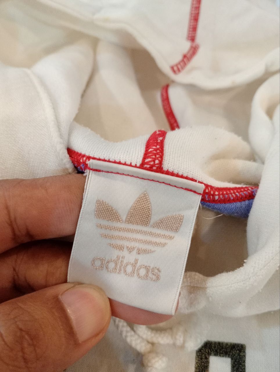 VINTAGE ADIDAS TREFOIL BIG LOGO SWEATSHIRT - SIZE L