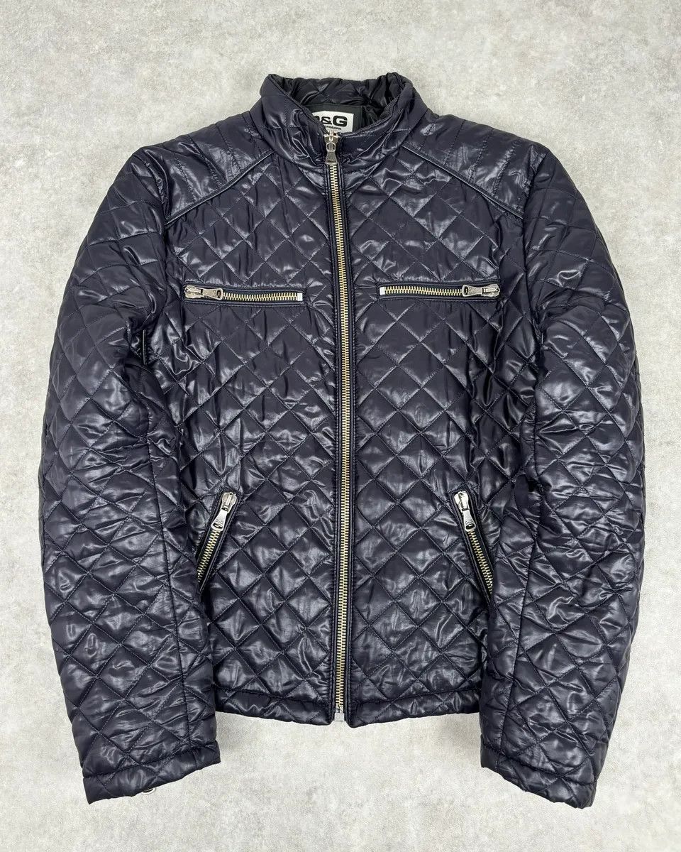 Dolce & Gabbana AW2007 Dolce & Gabbana Dark Purple Puffer Lamb Leather Jacket Size US M / EU 48-50 / 2 - 1 Thumbnail