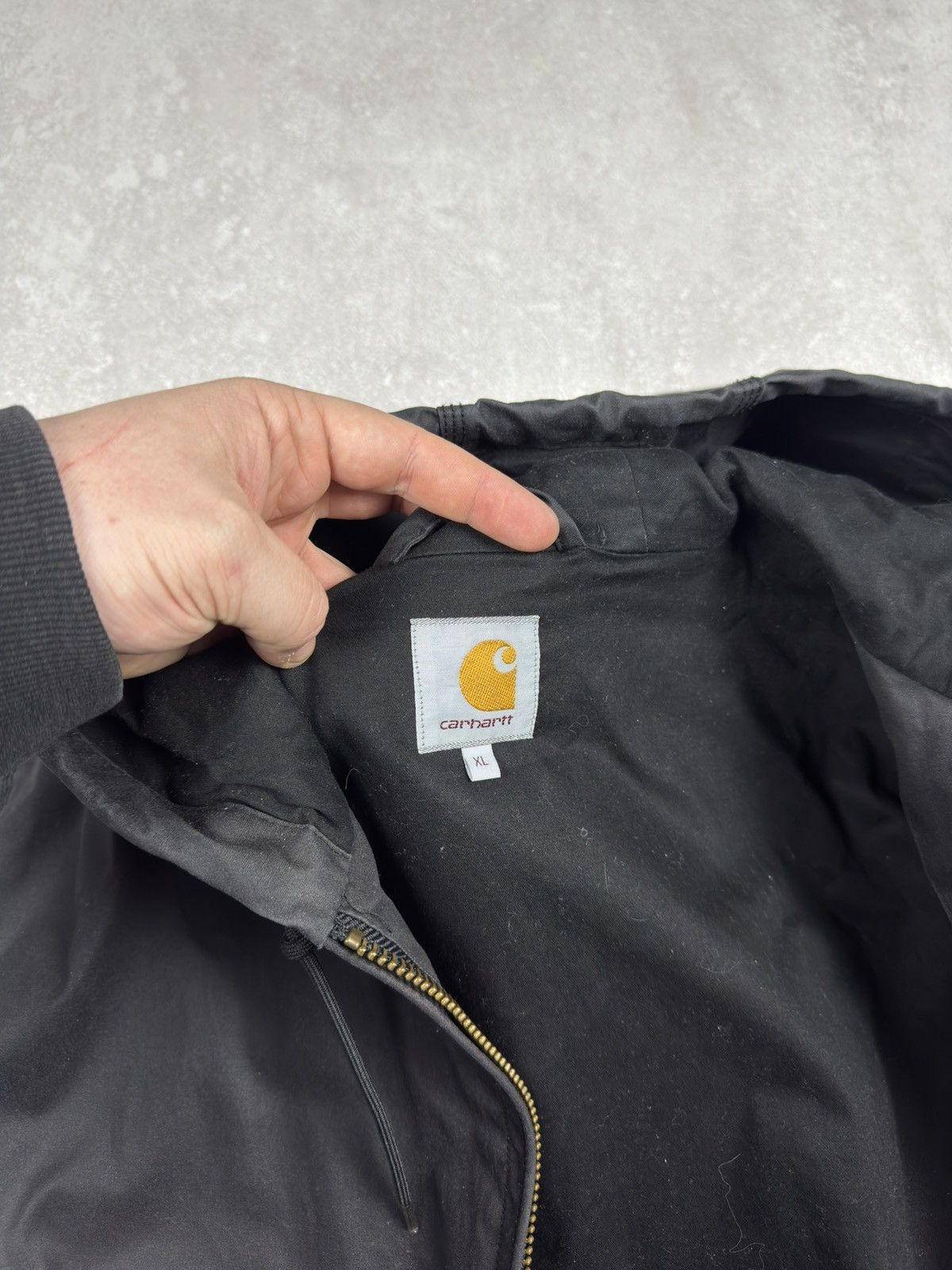 Carhartt Vintage Carhartt WIP Waxed Active Black Bomber Jacket Size US XL / EU 56 / 4 - 8 Thumbnail