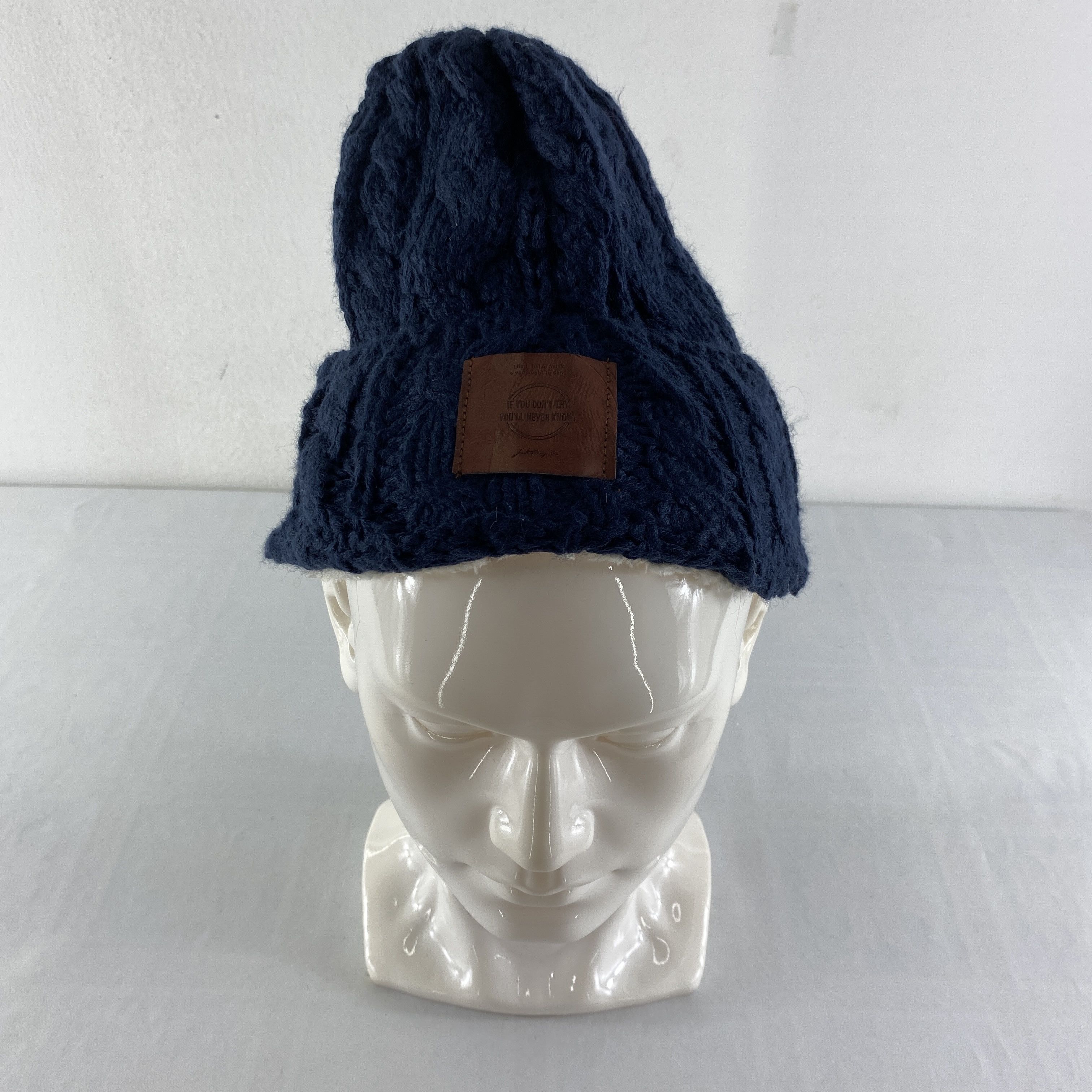Japanese Brand Rare Plain Design Snow Cap Hat Beanie -BN649 Size ONE SIZE - 1 Thumbnail