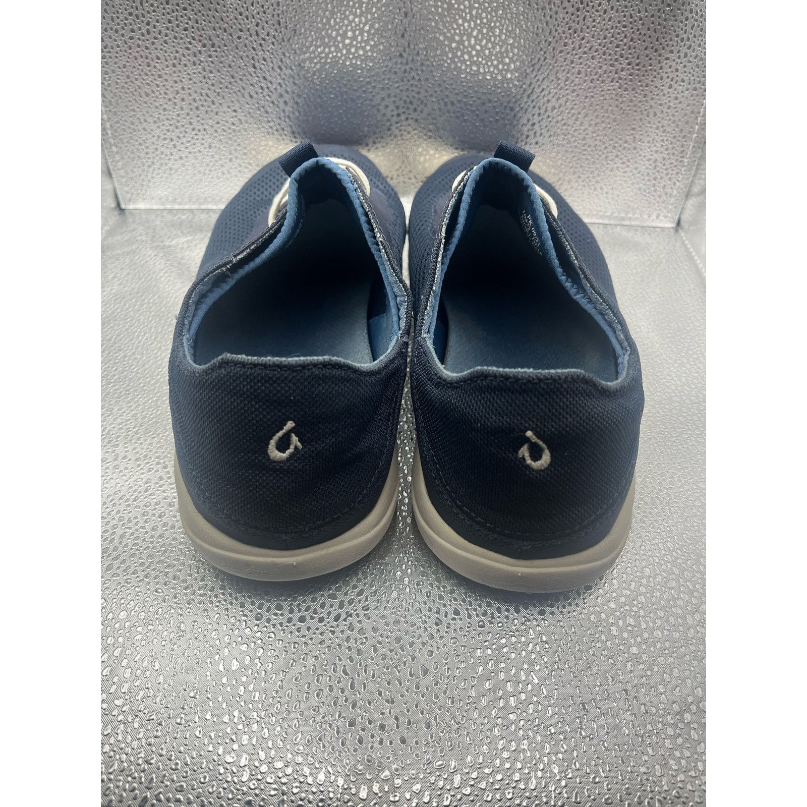 Olukai Olukai Mens Moku Pae Lace Up Shoe in Trench Blue/Off White Size US 10.5 / EU 43-44 - 5 Thumbnail