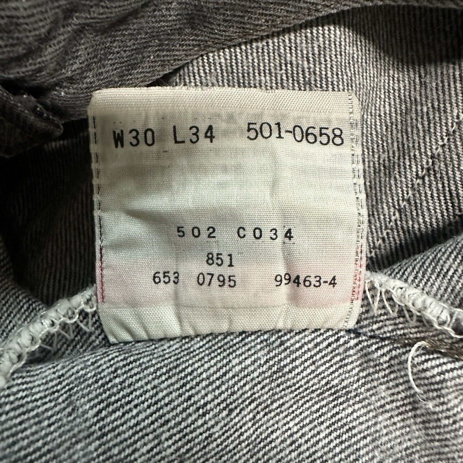 Levi's × Vintage Vintage 90s Levi’s Faded Black Denim Jeans 30x34 Made In USA Size US 30 / EU 46 - 9 Thumbnail