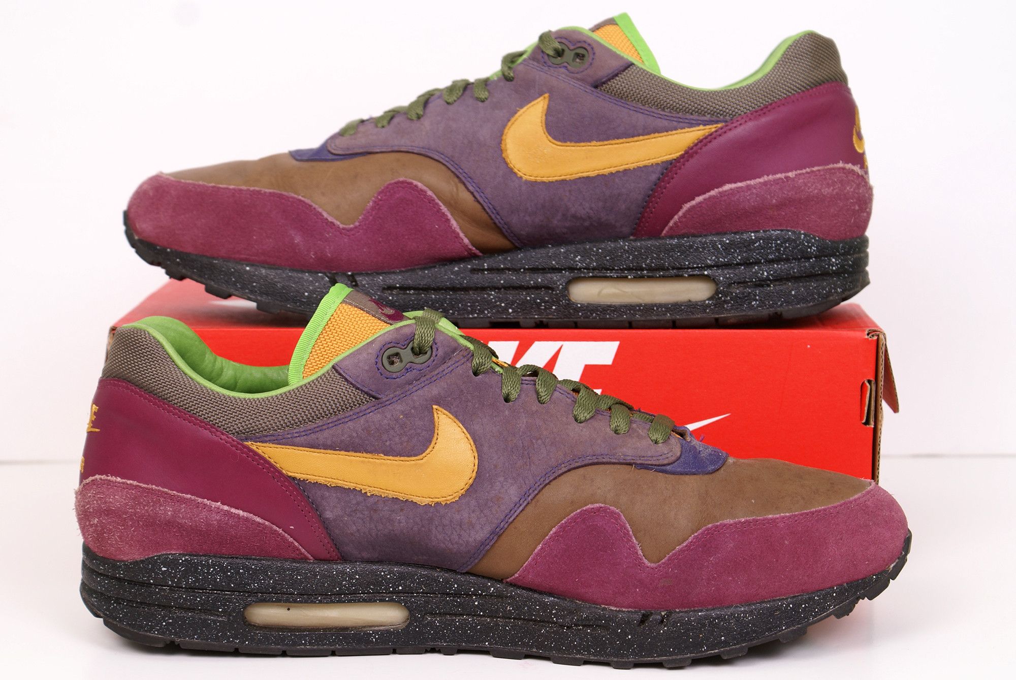 Nike 2006 Nike Air Max 1 Premium TERRA HUARACHE Olive Grey Grape Size US 15 / EU 48 - 2 Thumbnail