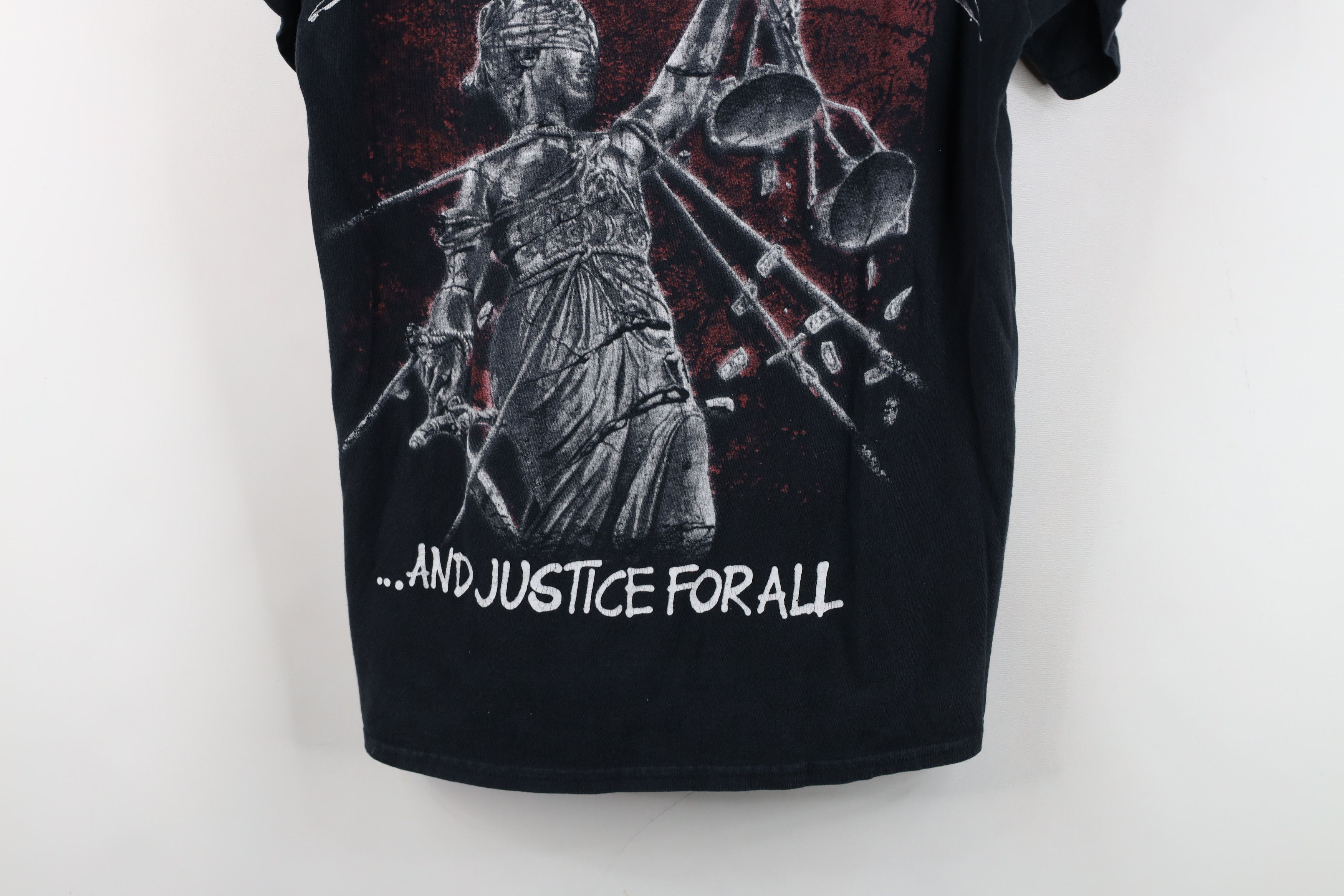 Vintage Retro Justice For All Metallica Band Short Sleeve T-Shirt Size US M / EU 48-50 / 2 - 3 Thumbnail