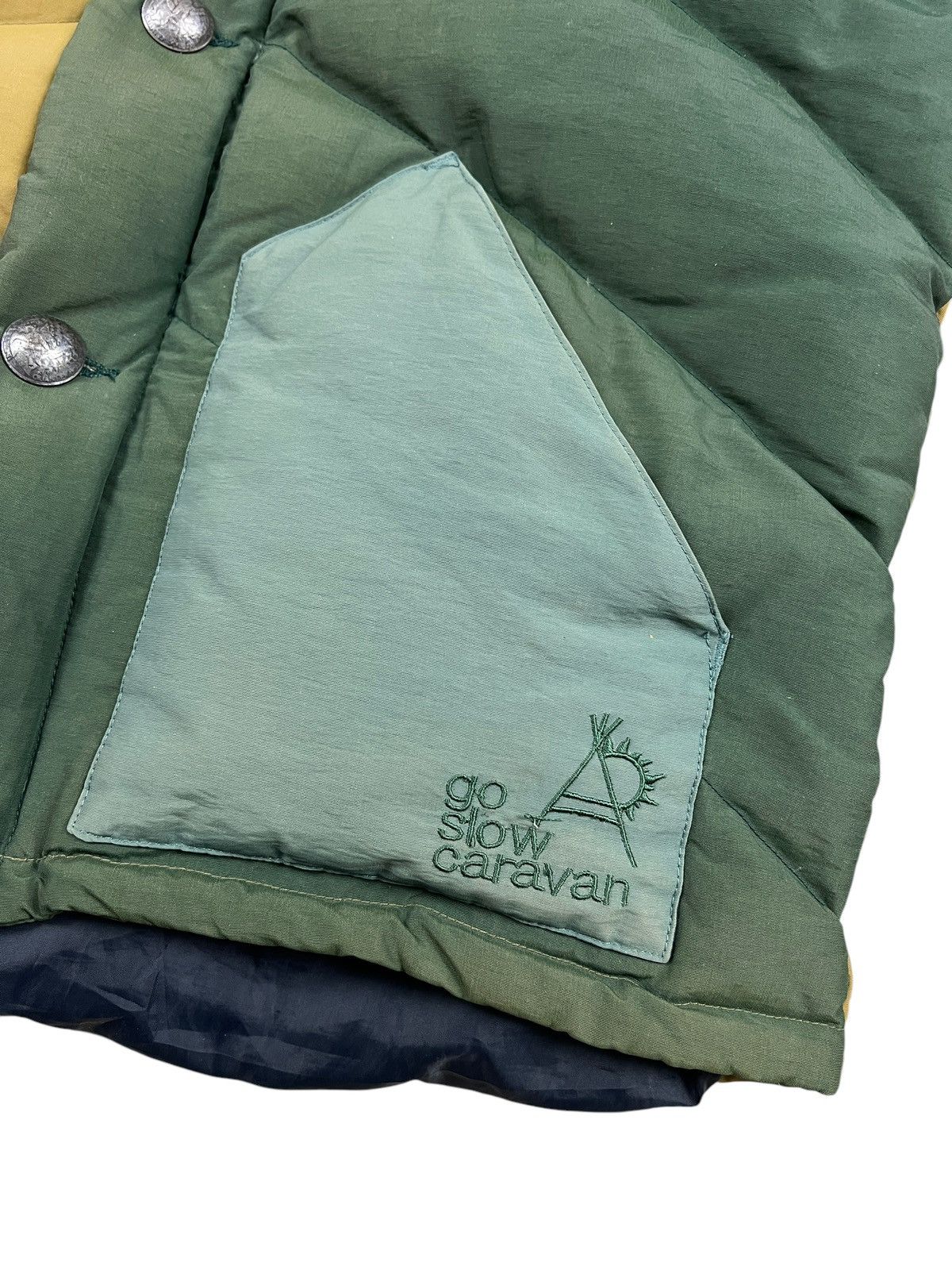 Japanese Brand × go slow caravan Go Slow Caravan Multicolor Puffer Down Jacket Size US L / EU 52-54 / 3 - 7 Thumbnail