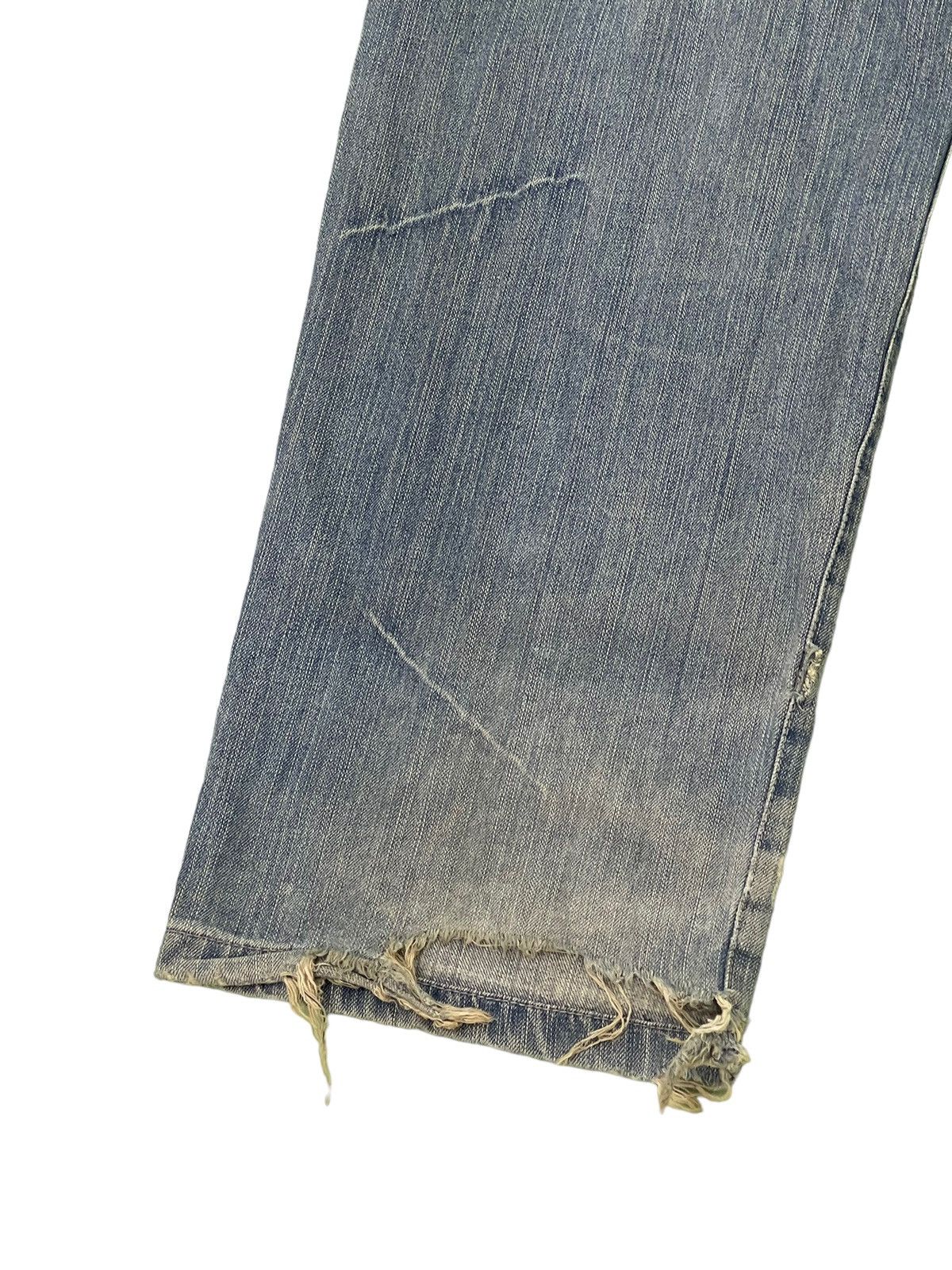Japanese Brand Baggy Jeans Vtg Thriller Denim Distress Wide Denim 6🟦3 Size US 33 - 17 Thumbnail