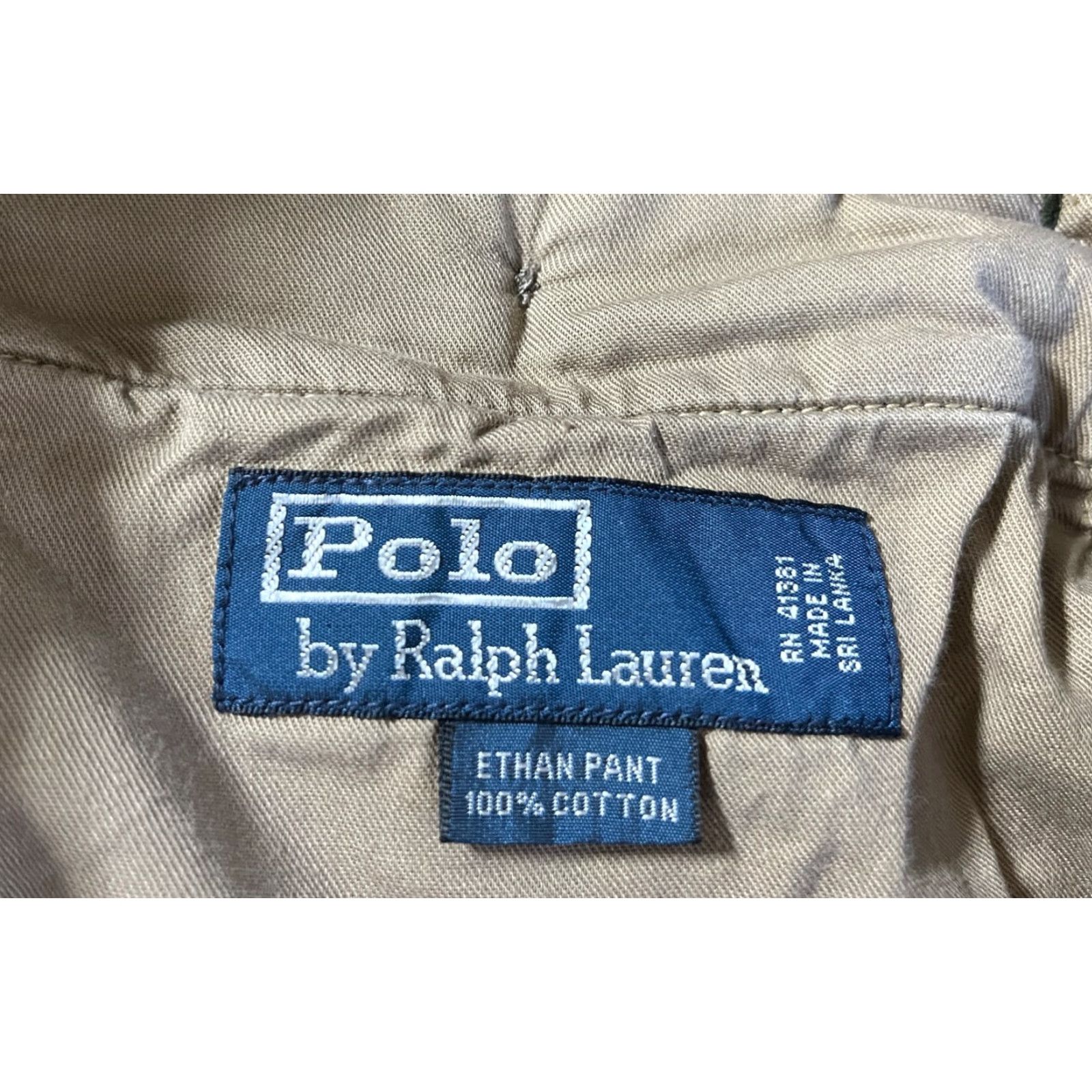 Polo Ralph Lauren Polo Ralph Lauren Men's Corduroy Ethan Pant Vintage Pleated Straight Leg 38x31 Green Chino Casual 100% Cotton Relaxed" Size US M / EU 48-50 / 2 - 6 Thumbnail
