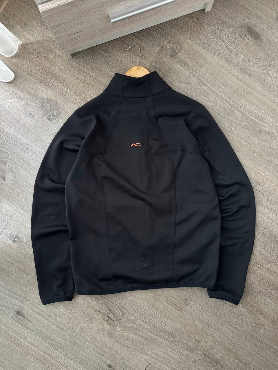 KJUS × Vintage Vintage Kjus Outdoor Black Big Logo Zip Hoodie Size US S / EU 44-46 / 1 - 8 Thumbnail
