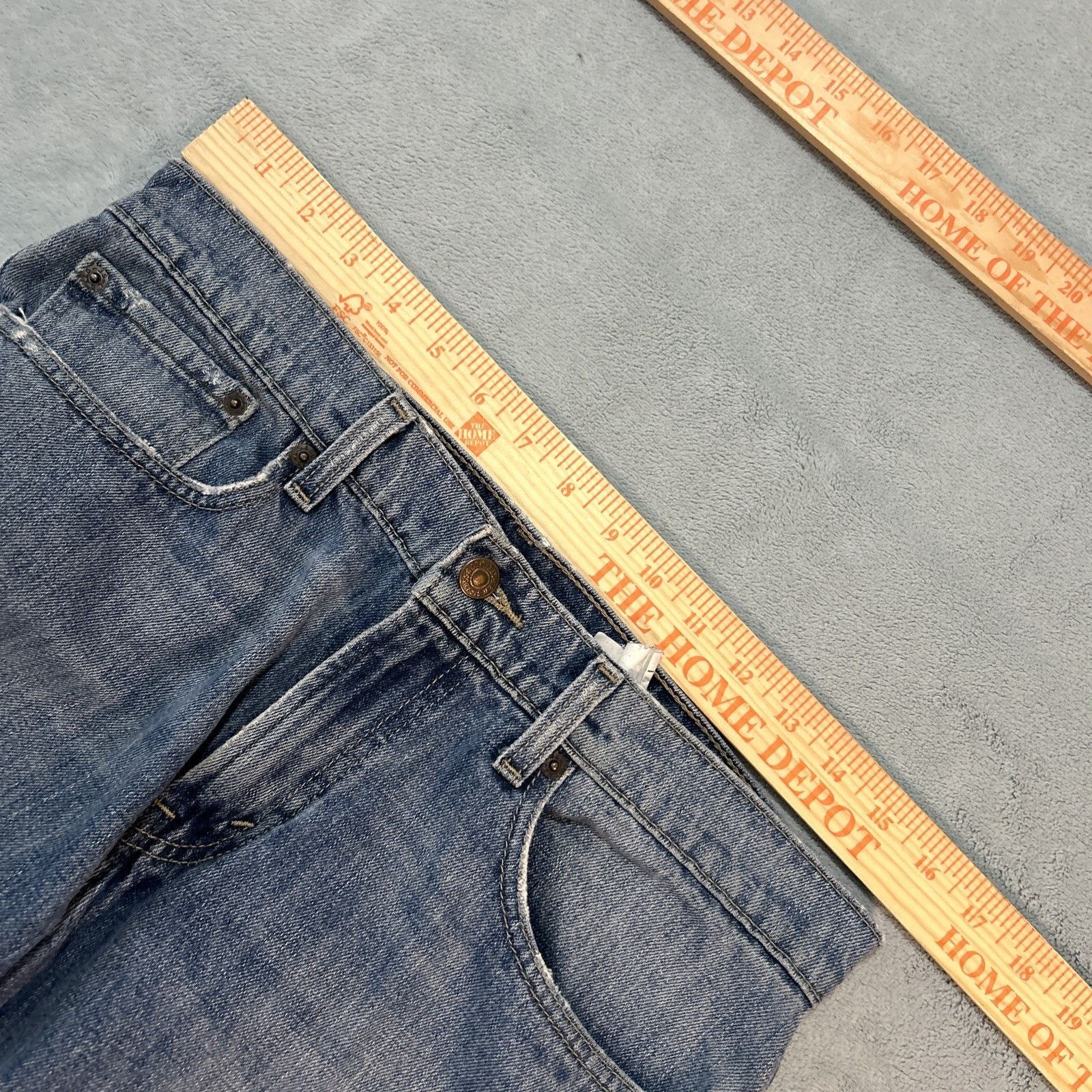 Levi's Y2k Levis Rare Sample Pair Unfinished Jeans 32x32Vintage Size US 32 / EU 48 - 7 Thumbnail
