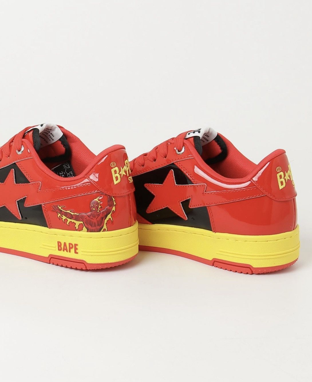 Bape Authentic ape bape bape sta x marvel F4 the human torch new Size US 9 / EU 42 - 16 Thumbnail