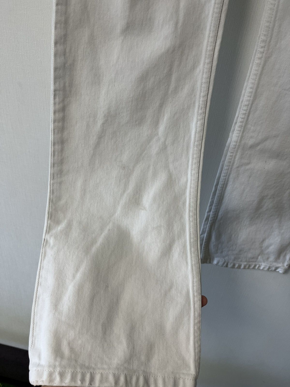 Helmut Lang × Prada × Vintage Helmut Lang Vintage Broken Denim White Jeans Size US 28 / EU 44 - 9 Thumbnail