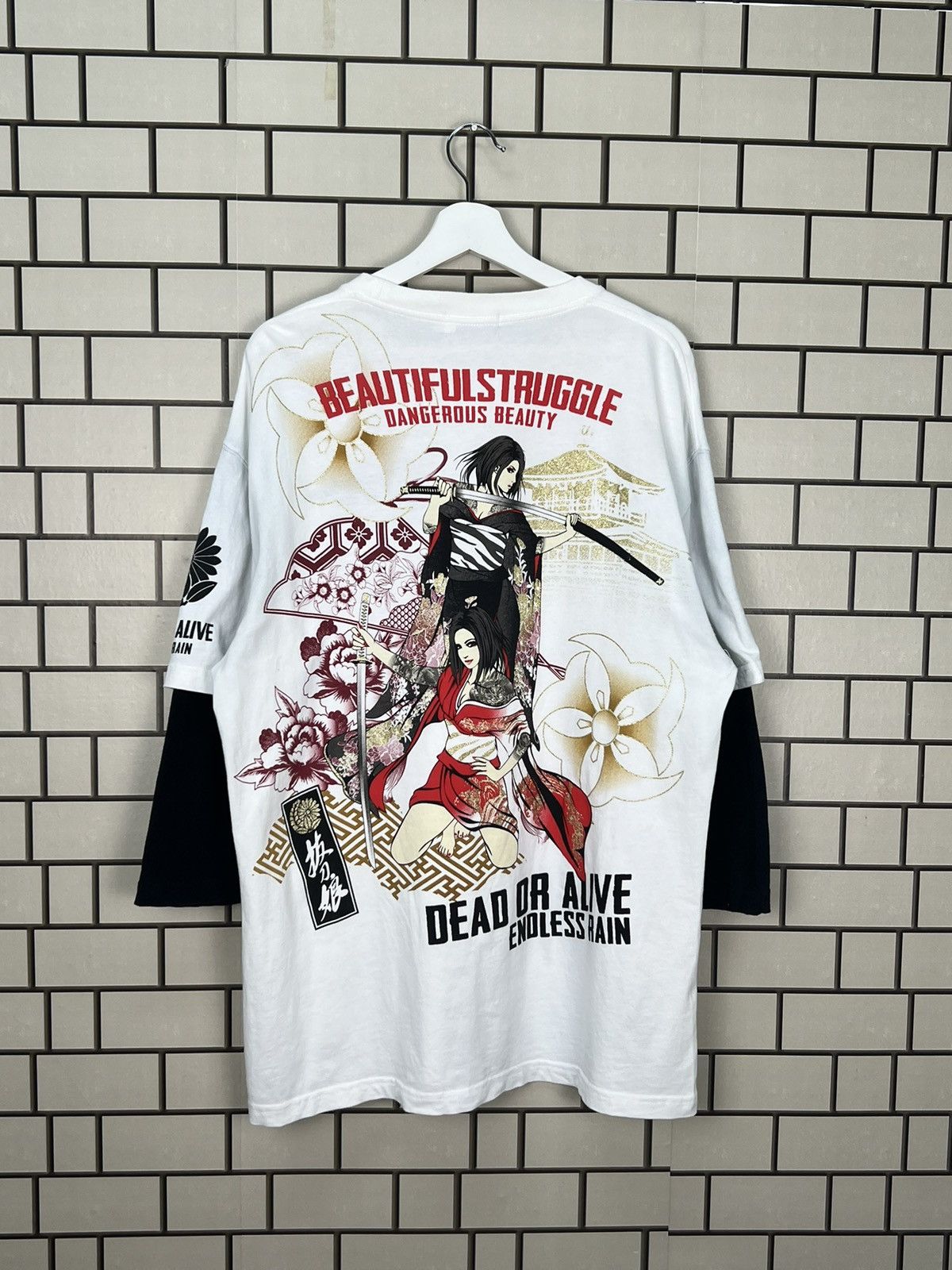 Hysteric Glamour × If Six Was Nine × Japanese Brand Divine Retribution Beautiful Struggle Dangerous Beauty Tee Size US XXL / EU 58 / 5 - 7 Thumbnail