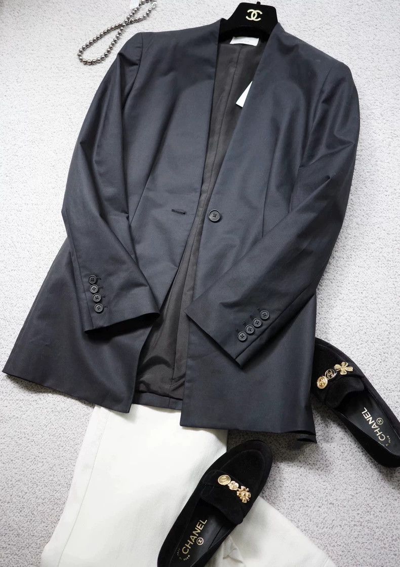 The Row The Row Collarless One-Button Blazer - dmc Size US S / EU 44-46 / 1 - 1 Thumbnail