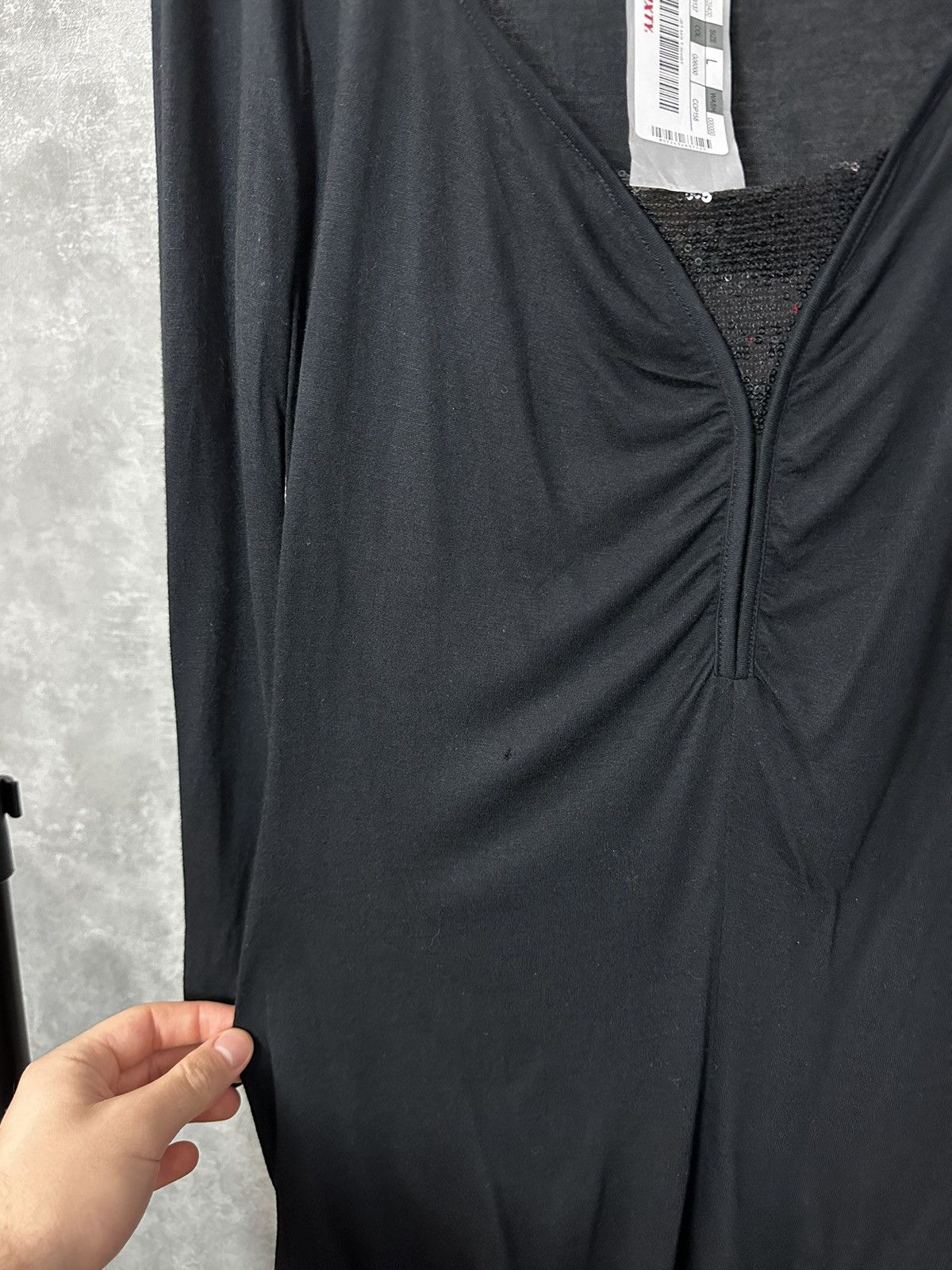Miss Sixty × Vintage NEW Miss Sixty Vintage Black Long Sleeve Women’s Blouse Size L / US 10 / IT 46 - 5 Thumbnail
