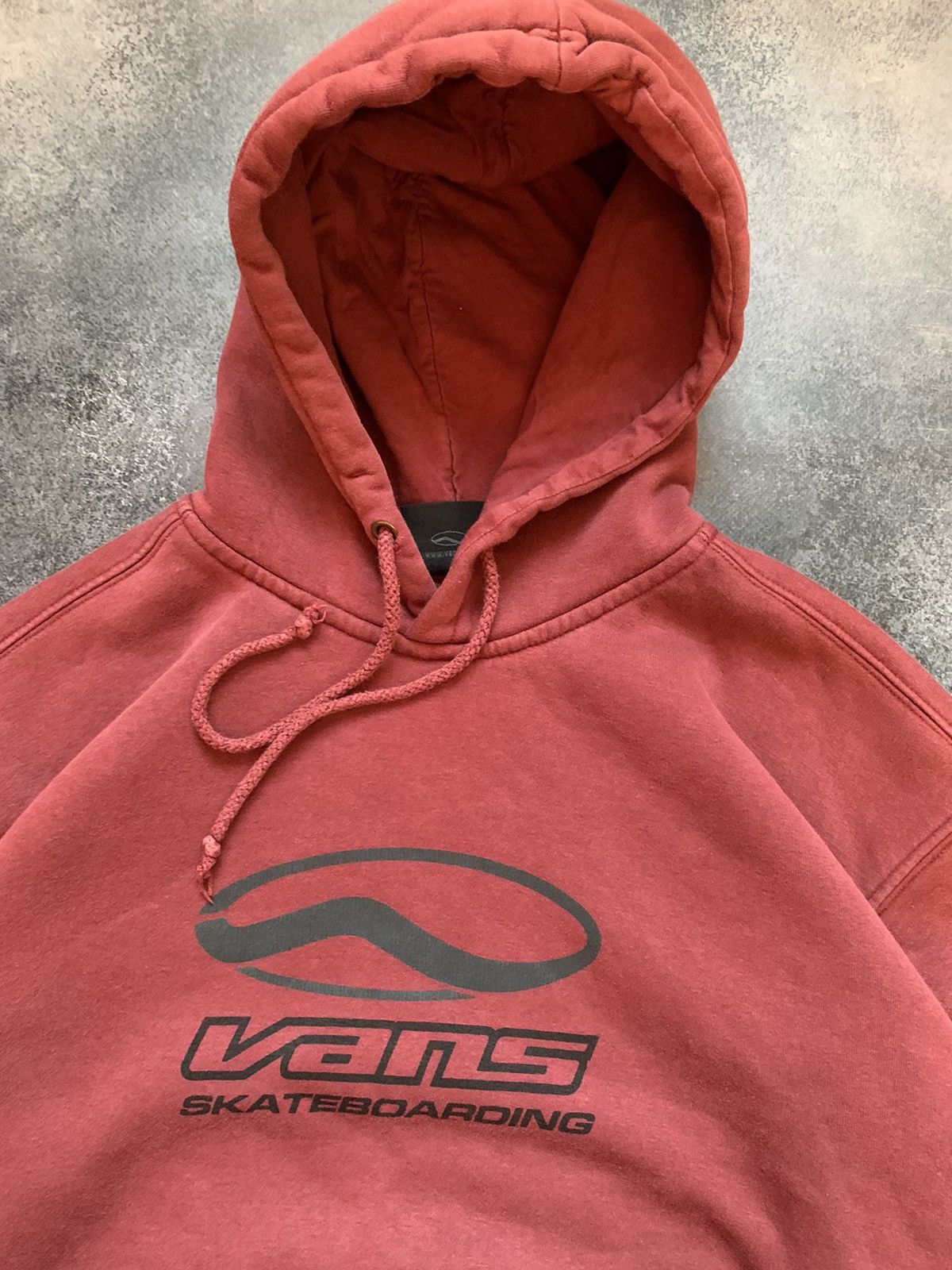 Vans × Vintage Crazy Vintage OG Vans Logo Skateboards Boxy Hoodie Size XS / US 0-2 / IT 36-38 - 6 Thumbnail
