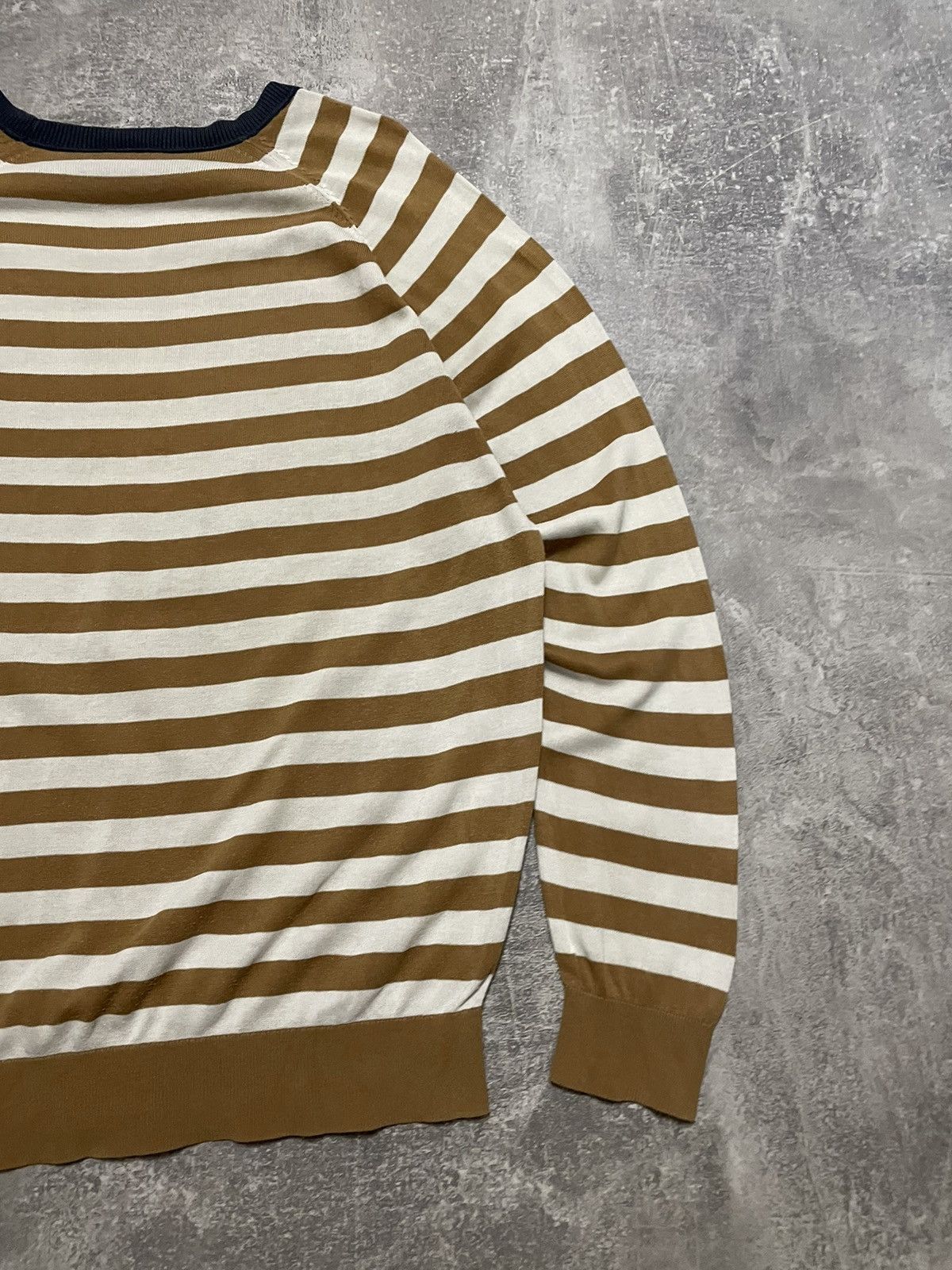 Lacoste Vintage Lacoste Striped Sweater Size US XL / EU 56 / 4 - 14 Thumbnail