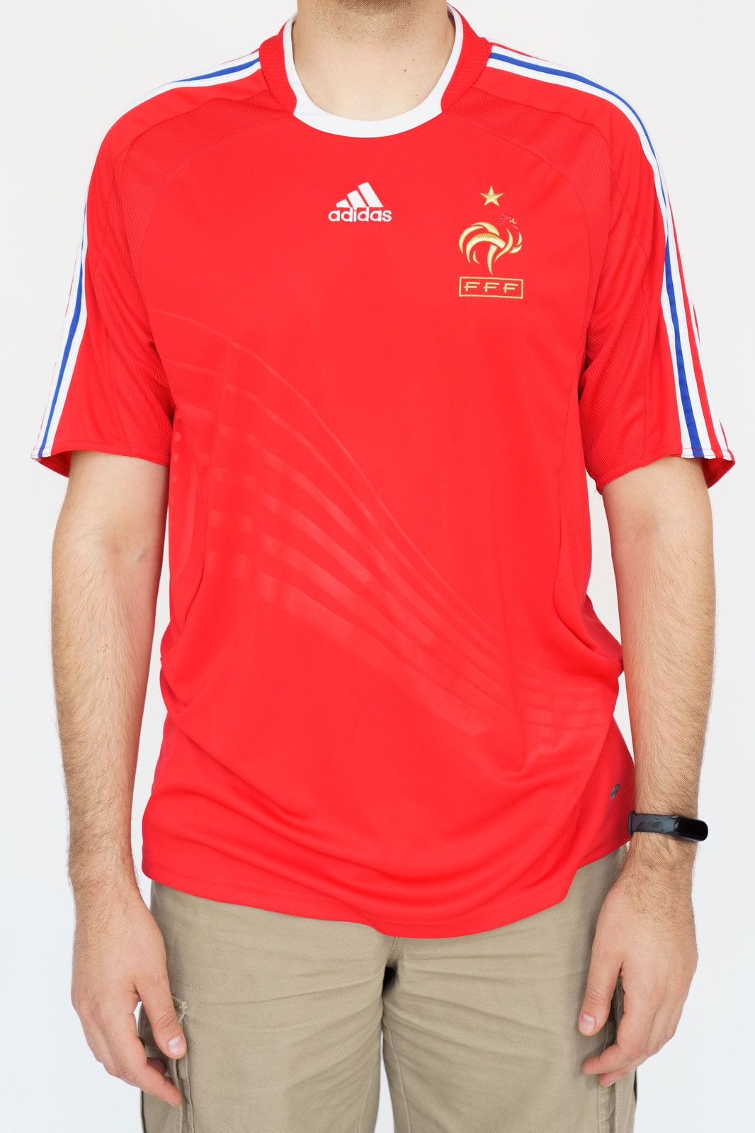 Adidas × Vintage Adidas France Soccer Jersey 2007 Size US XL / EU 56 / 4 - 1 Thumbnail