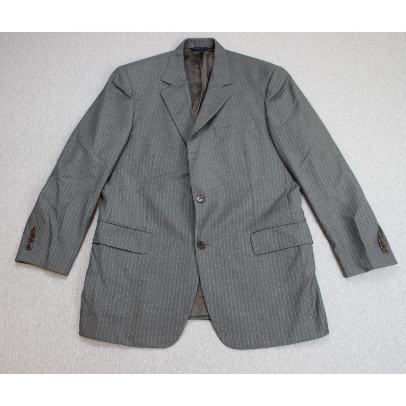 Brooks Brothers Brooks Brothers BlazerMen 40R/34 GrayStripedWool1818 Madison Size 40R - 1 Thumbnail