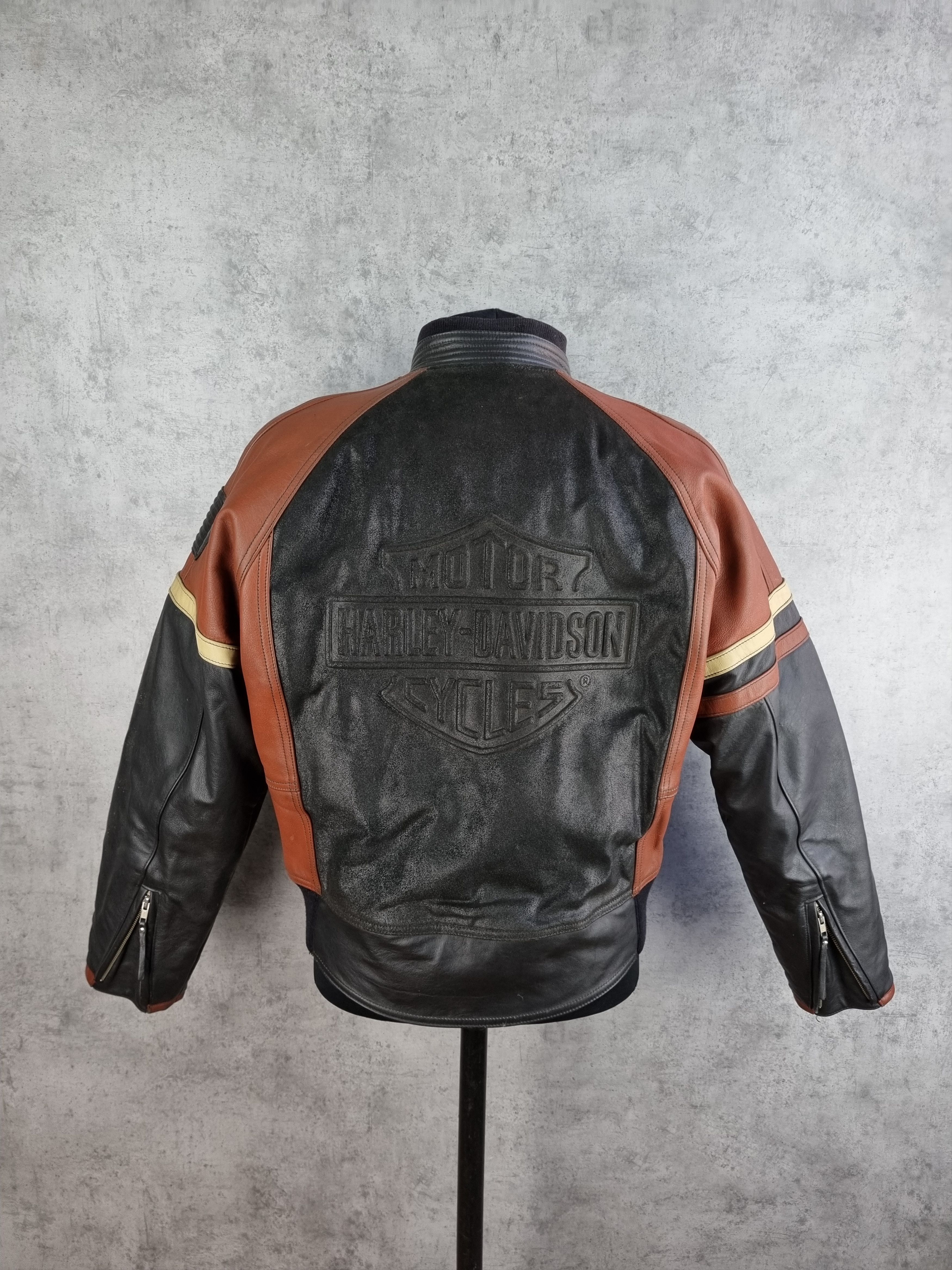 Harley Davidson Vintage Legendary Iconic Harley Davidson Leather Moto Jacket Size US L / EU 52-54 / 3 - 2 Thumbnail
