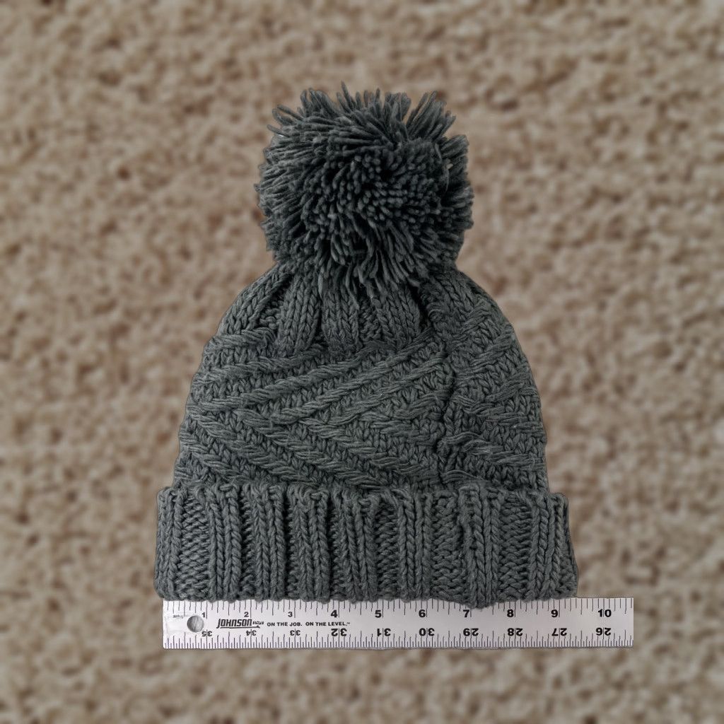 Vintage Minicci Beanie Beanie Womens One Size Gray Knit Zig Zag 100% Acrylic Winter Ski Outdoor Hat Mens Womens Size ONE SIZE - 1 Thumbnail