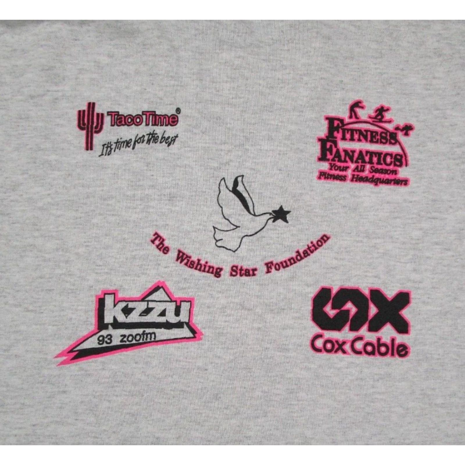 Jerzees Vintage Jerzees 1990s Roller Fest 1993 Men's XL Gray 50/50 Heavyweight Crew T-Shirt Graphic Double-Sided N/A Size US XL / EU 56 / 4 - 5 Thumbnail